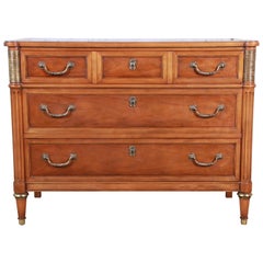 Baker Furniture Louis XVI Style French Regency Three-Drawer Bachelor Chest