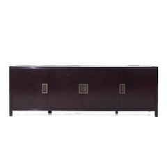Baker Furniture Mahogany and Bronze Credenza