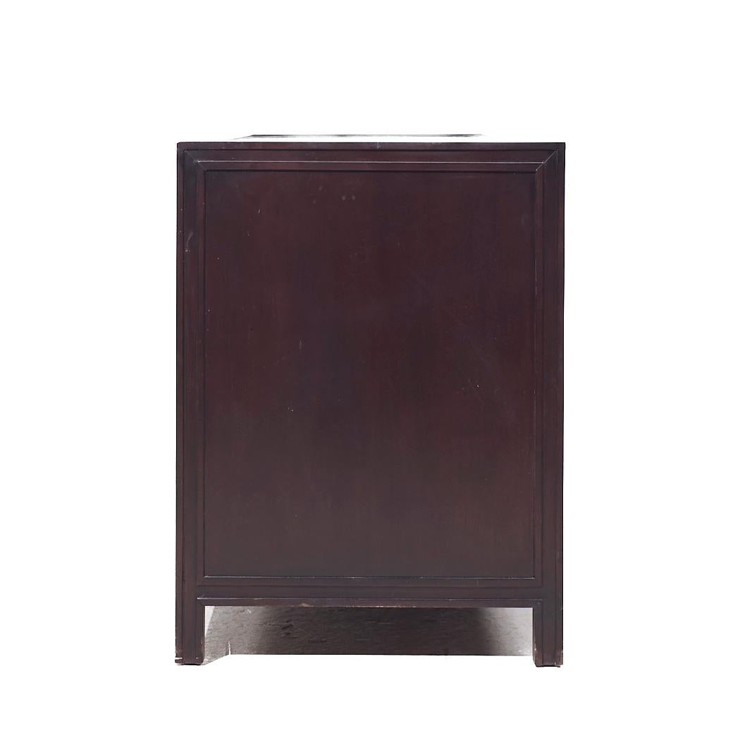 American Baker Furniture Mahogany and Bronze Credenza For Sale