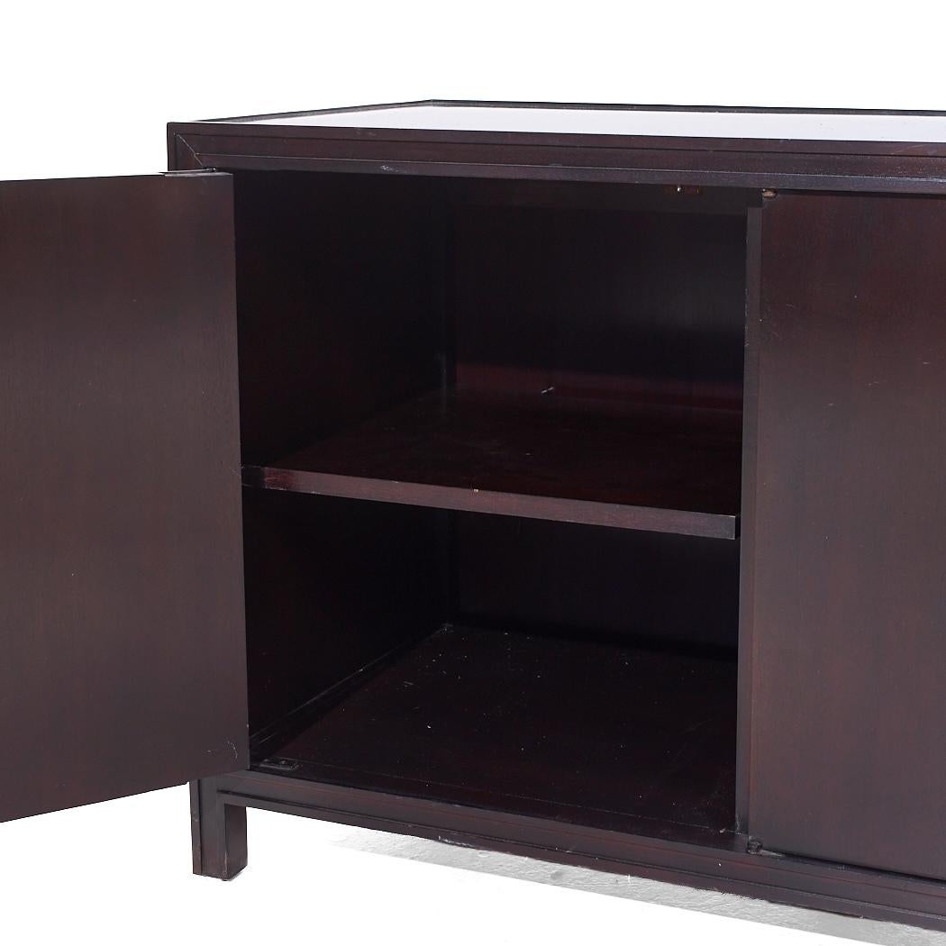 Baker Furniture Mahogany and Bronze Credenza For Sale 1