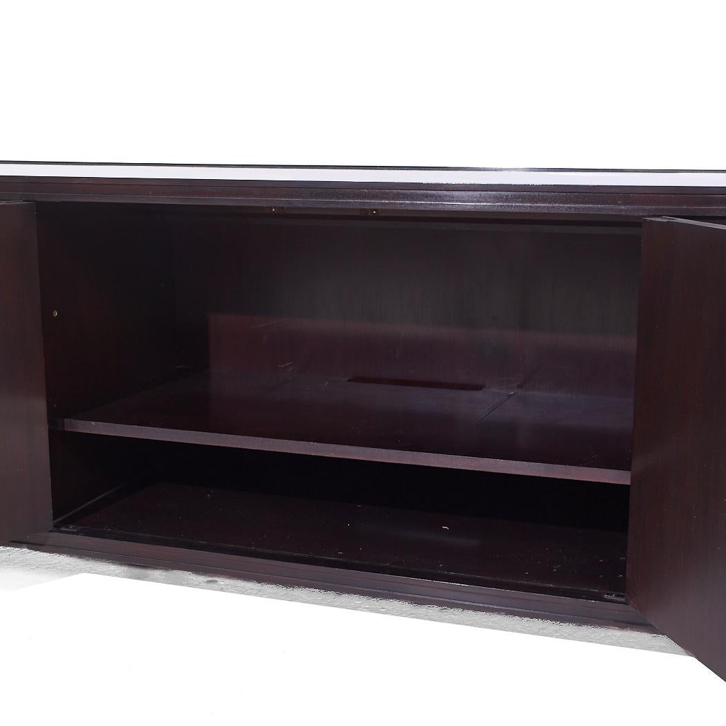 Baker Furniture Mahogany and Bronze Credenza For Sale 2