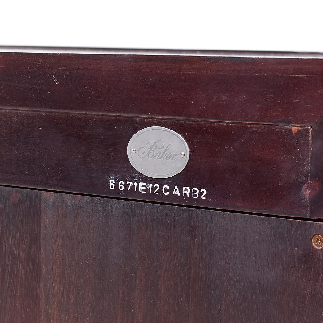 Baker Furniture Mahogany and Bronze Credenza For Sale 3
