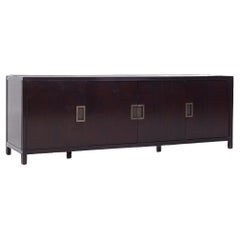 Crédence Baker Furniture en acajou et bronze