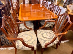 Baker Furniture Mahogany Dining Room Set Table and Ten Chairs