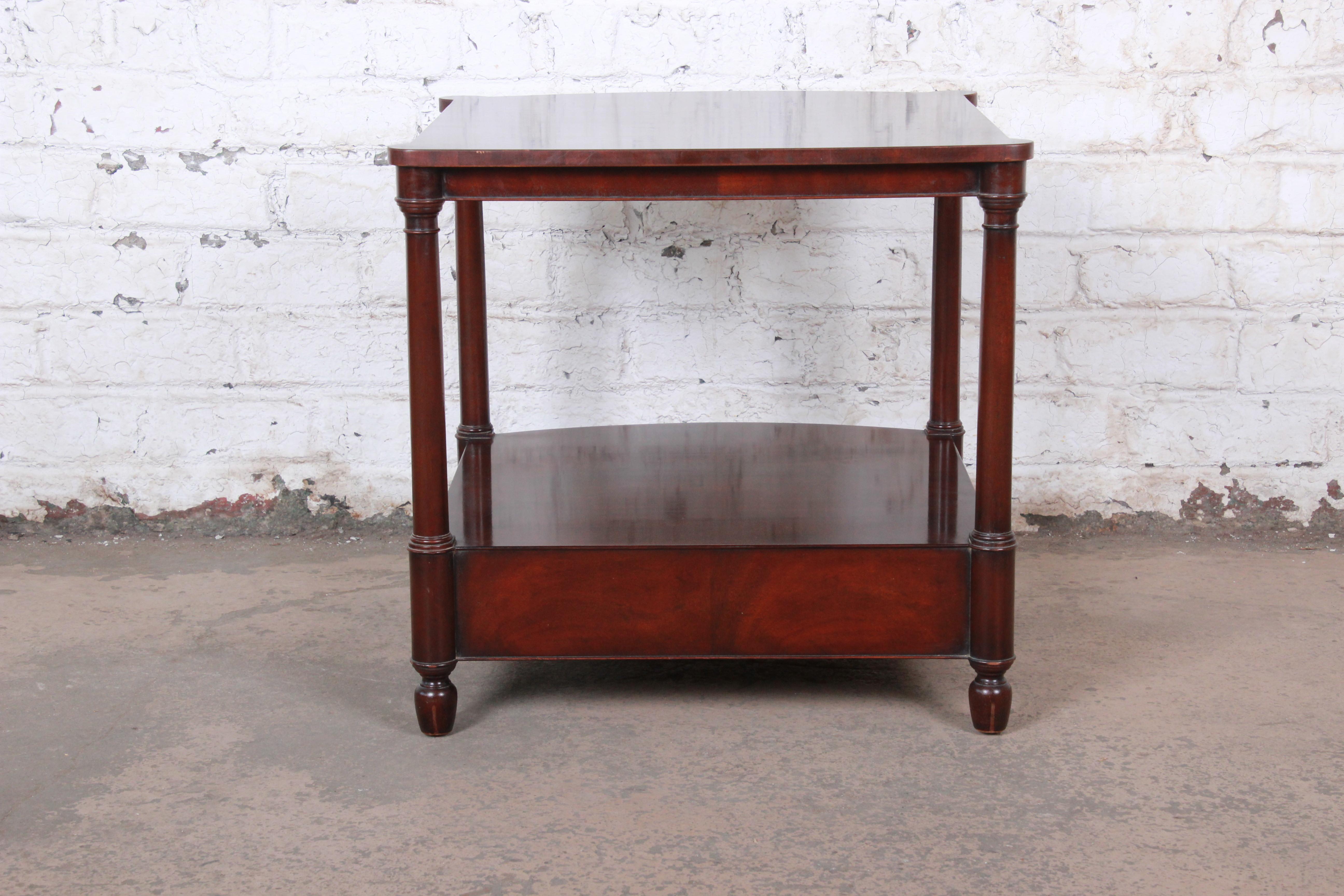 Baker Furniture Mahogany Occasional Table or Nightstand, circa 1950s 2