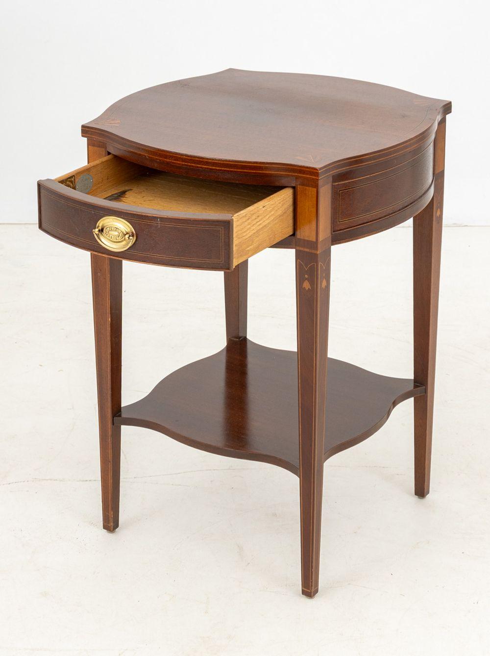 American Baker Furniture Mahogany Side Table For Sale