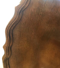 Baker Furniture Mahogany Wood Pie Crust Tilt-Top Table