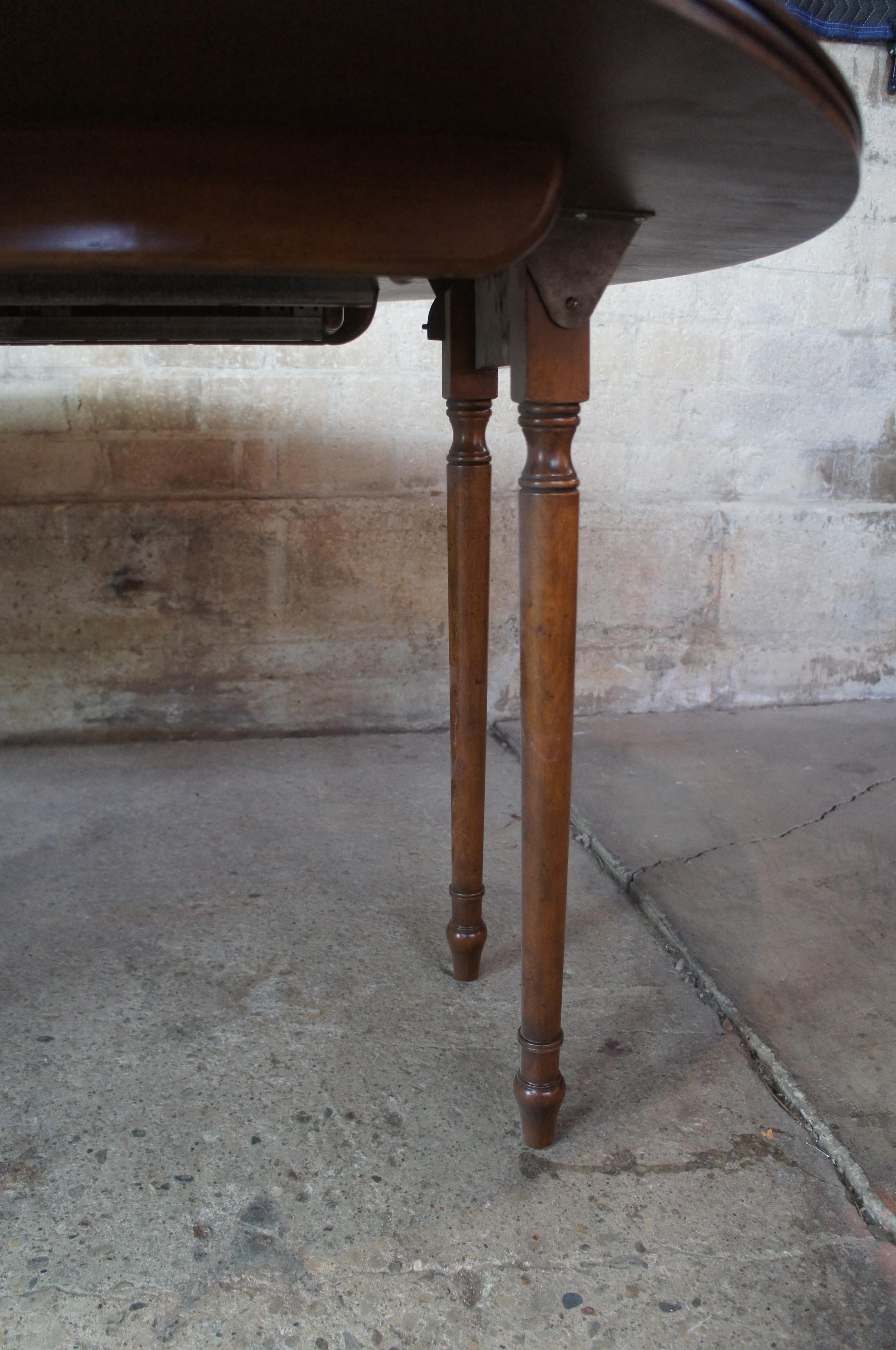 Baker Furniture McMillian Traditional Georgian Round Extendable Pedestal Table 2