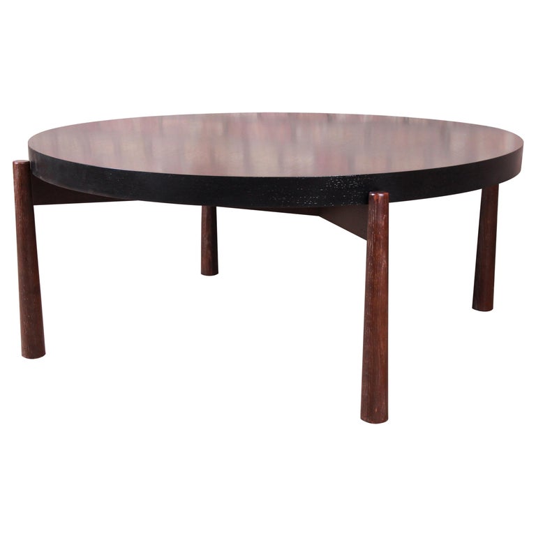 Baker Furniture MidCentury Modern Ebonized Coffee Table For Sale at