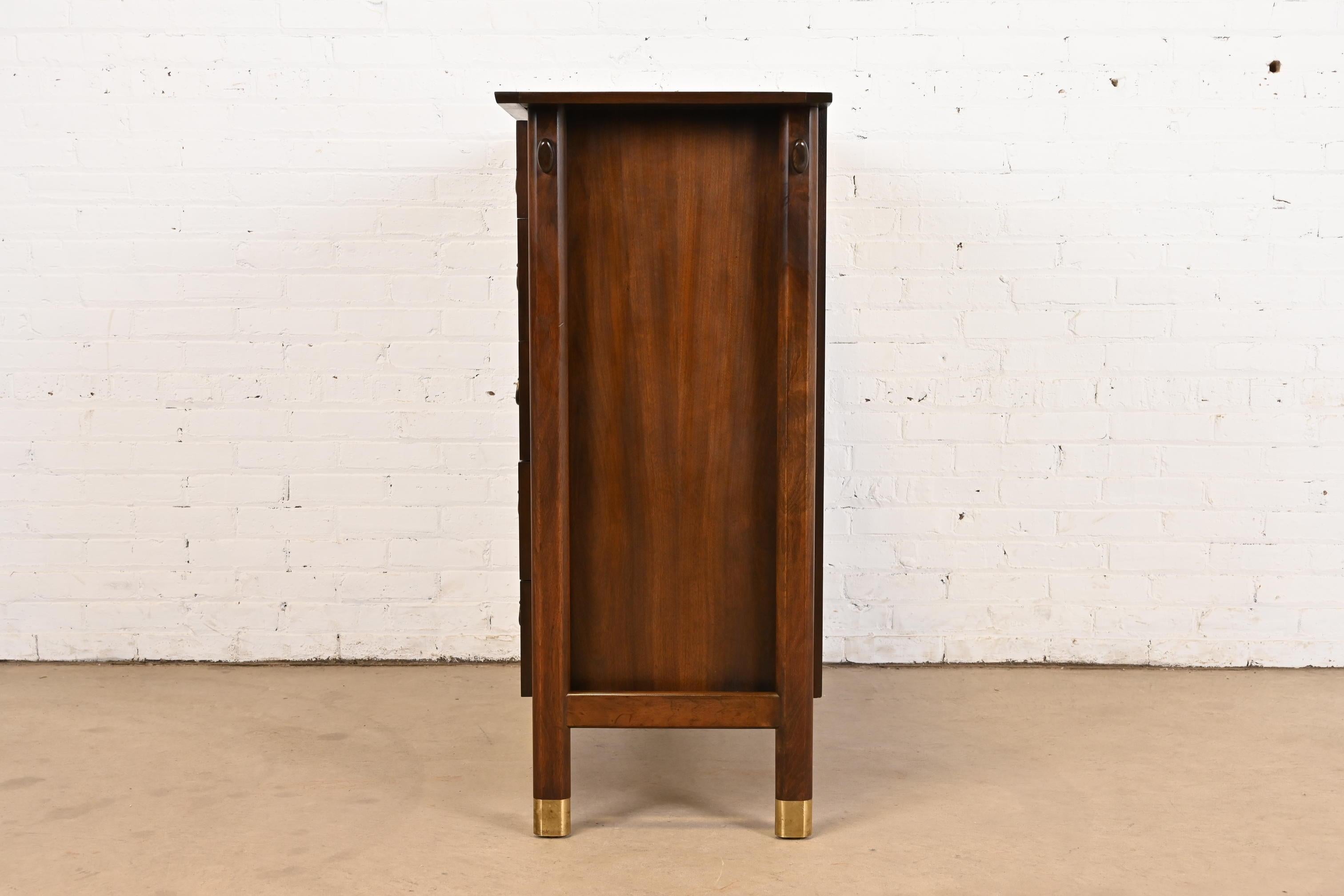 Baker Furniture Mid-Century Modern Highboy Dresser in the Manner of Nakashima 5