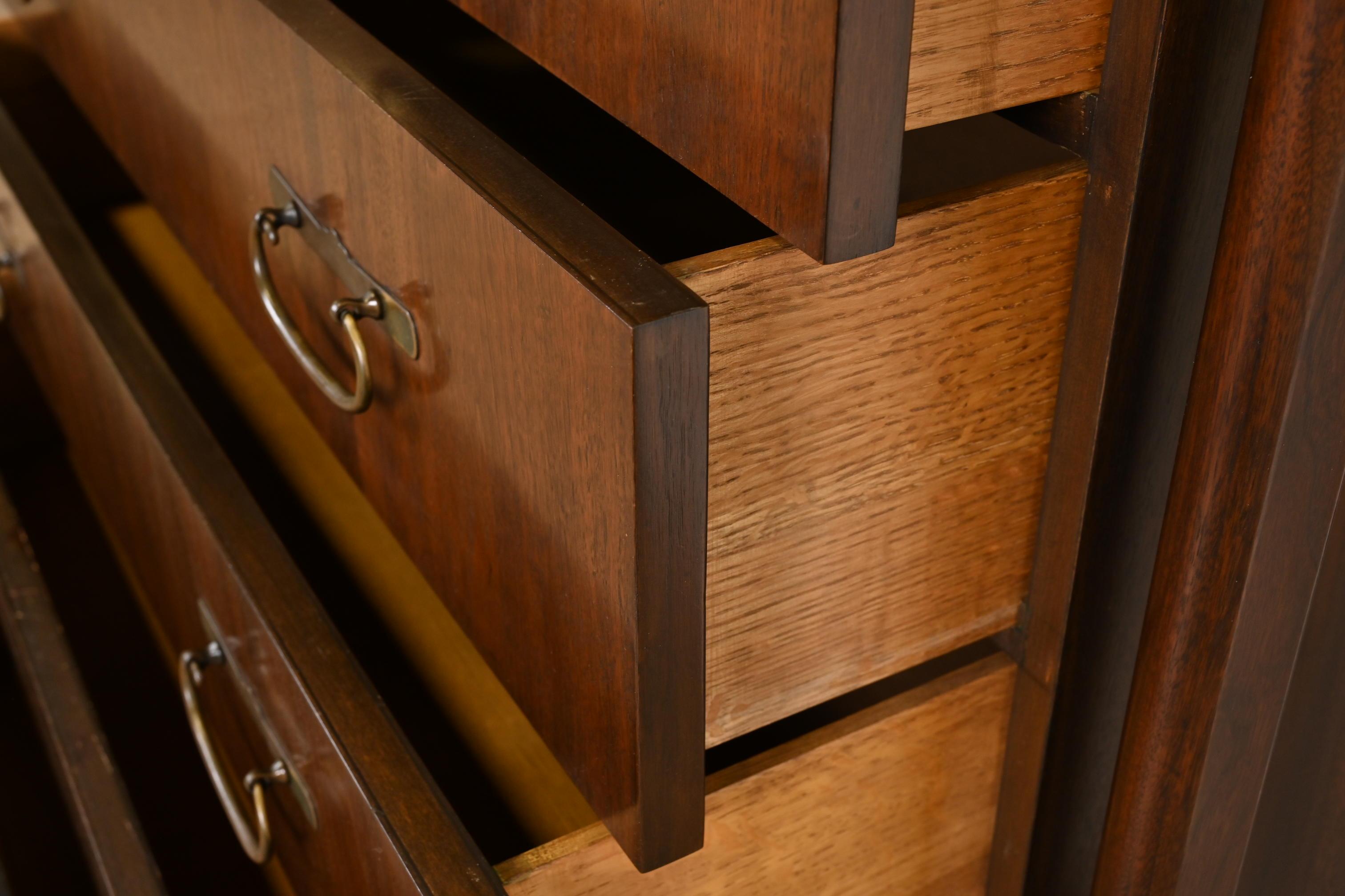 Baker Furniture Mid-Century Modern Highboy Dresser in the Manner of Nakashima 2