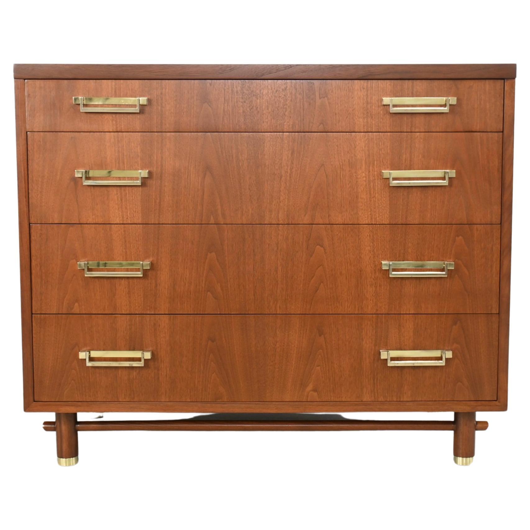 American Baker Furniture Mid-Century Modern Walnut Dresser