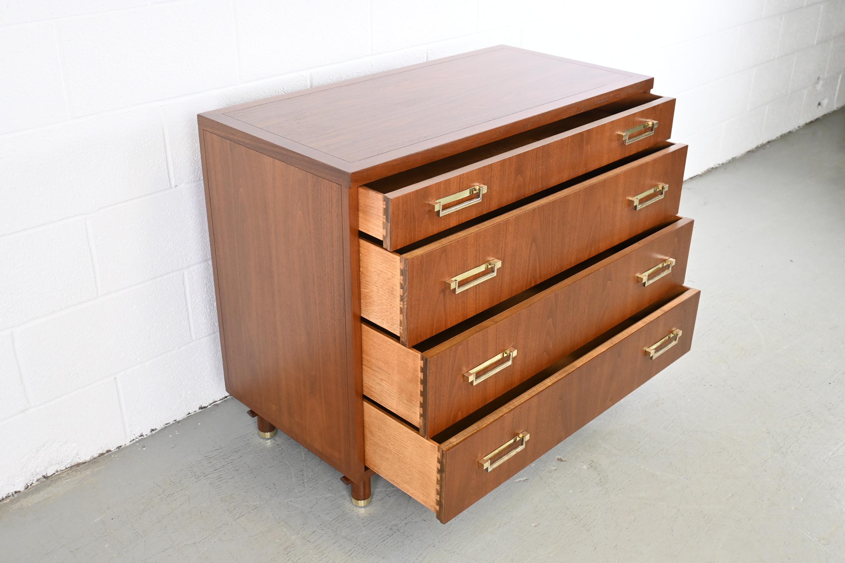 Baker Furniture Mid-Century Modern Walnut Dresser 2
