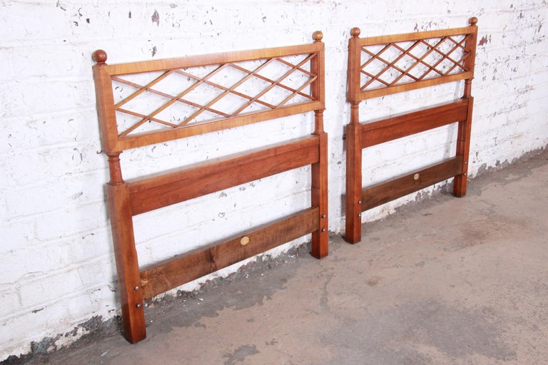 Pair of Baker Furniture MidCentury Twin Headboards at 1stDibs