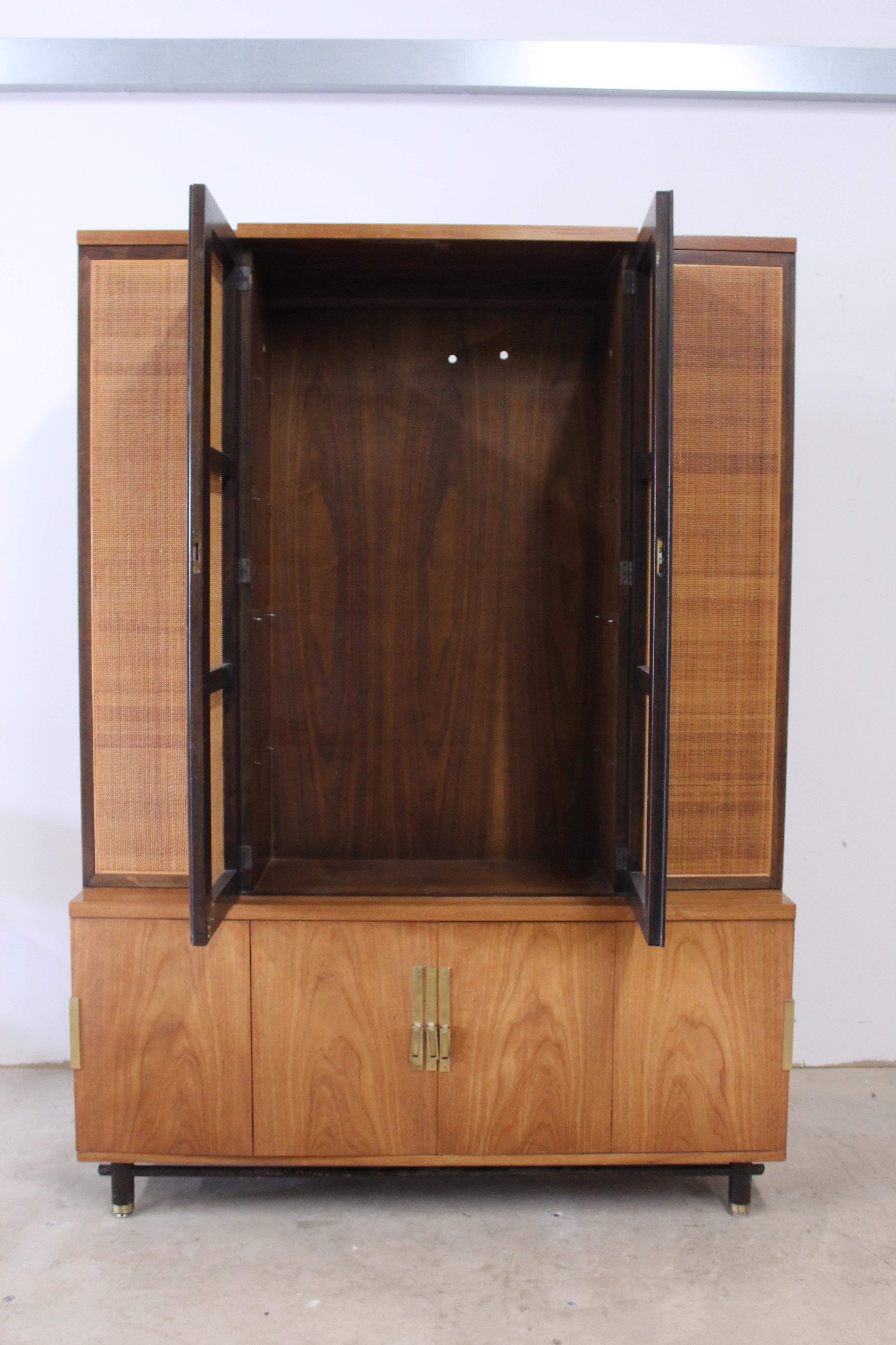 Wood Baker Furniture Michael Taylor Woven-Front Wall Unit