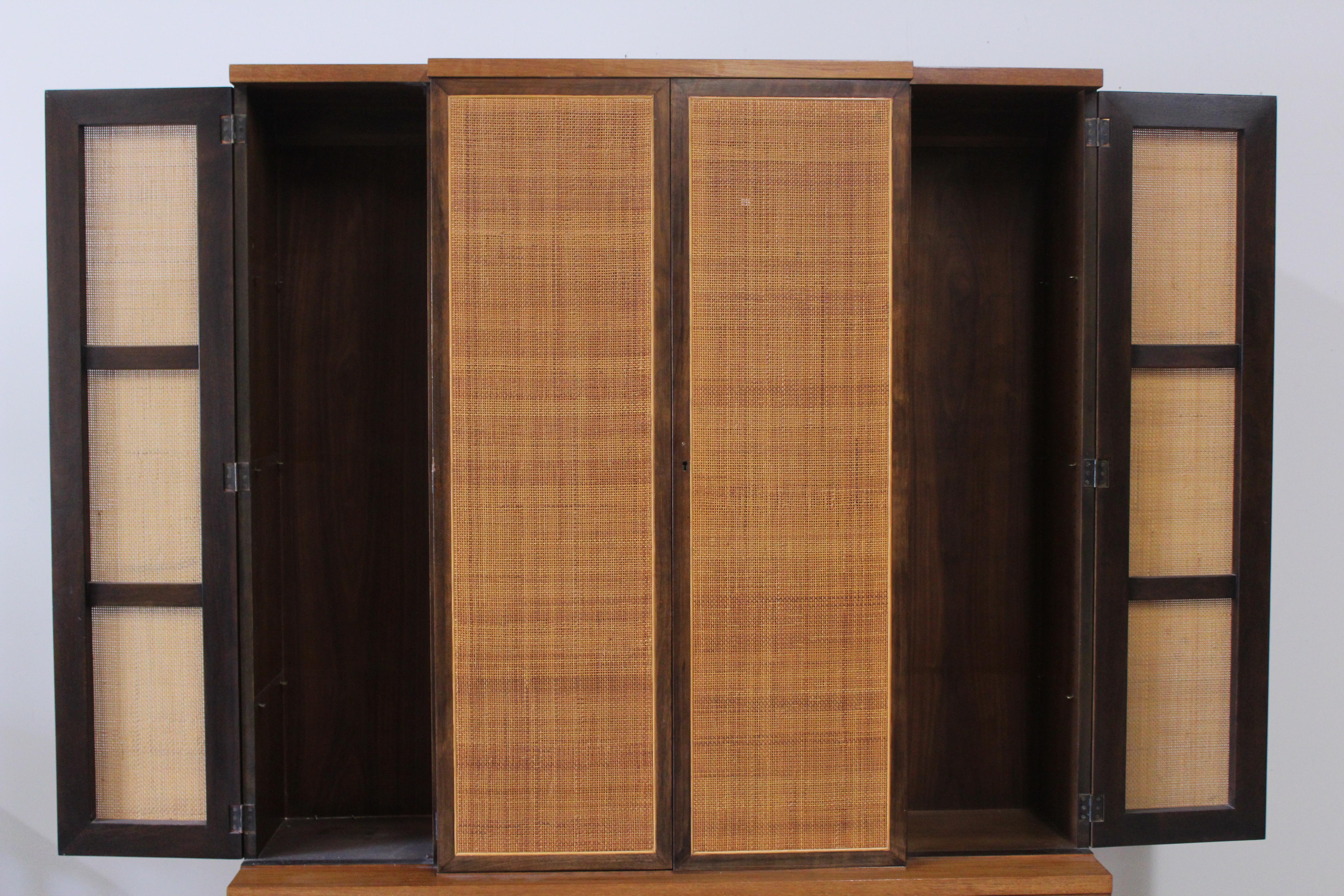 Baker Furniture Michael Taylor Woven-Front Wall Unit 2