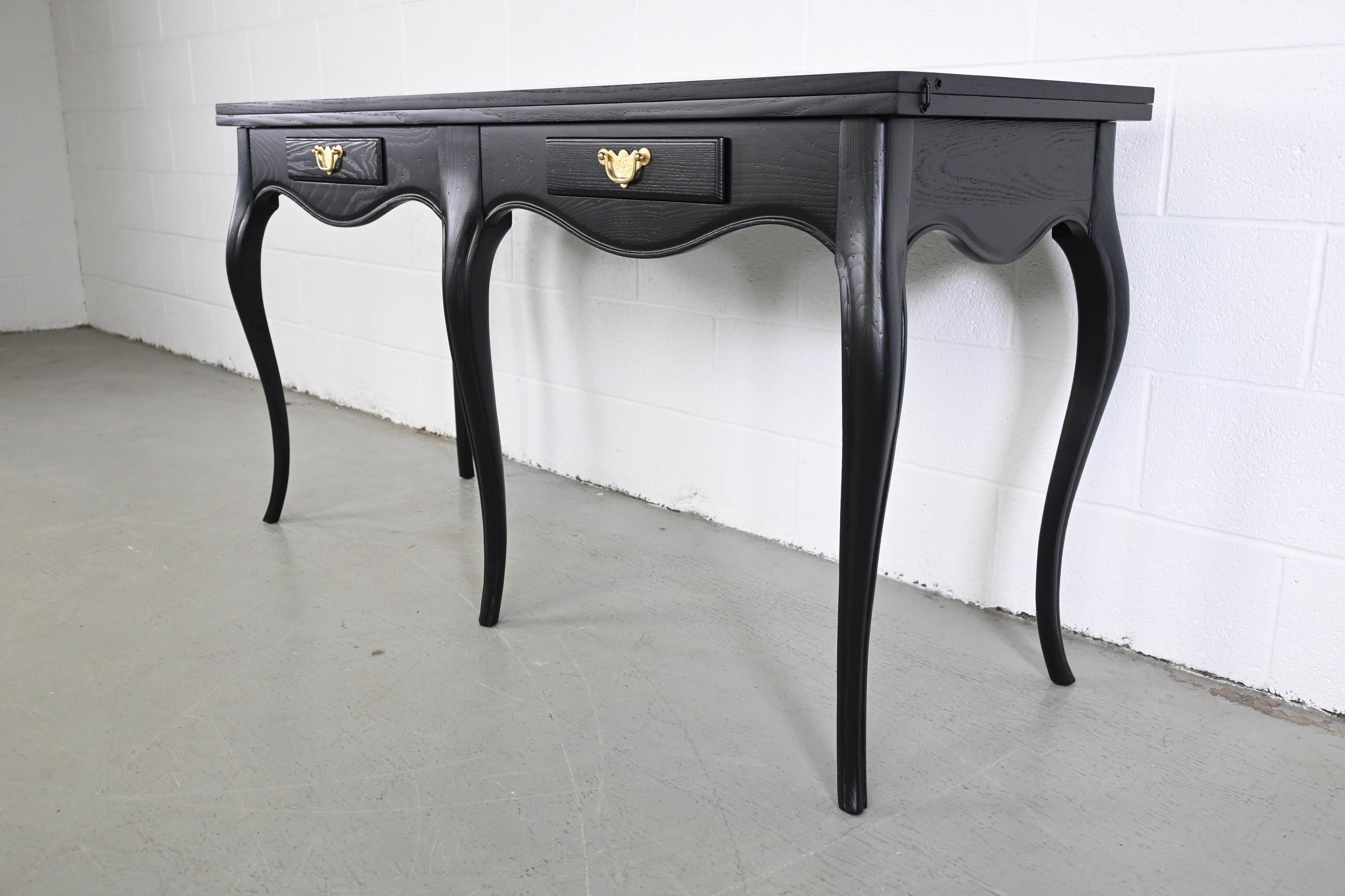 black french console table