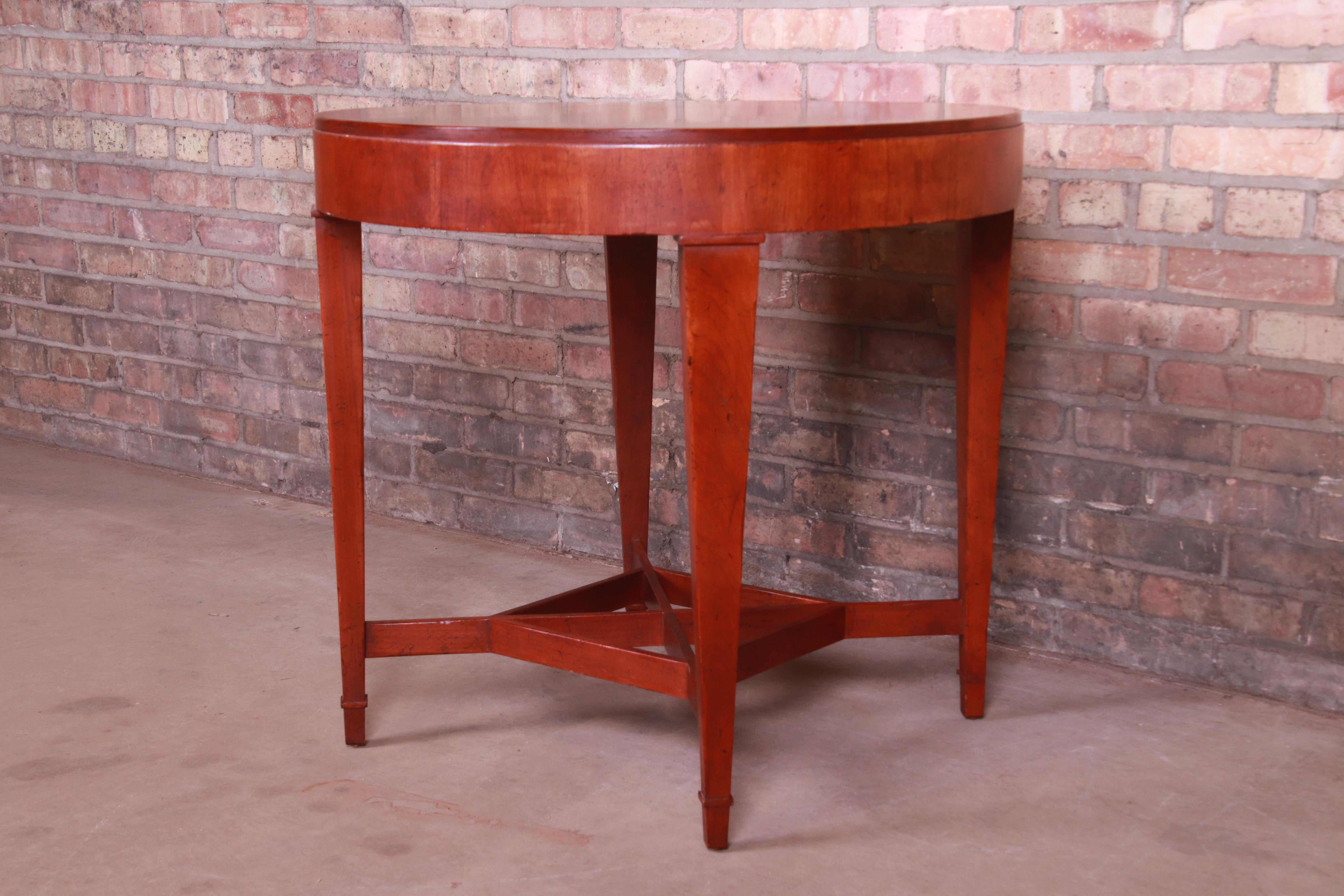 American Baker Furniture Milling Road Cherrywood Tea Table or Occasional Side Table
