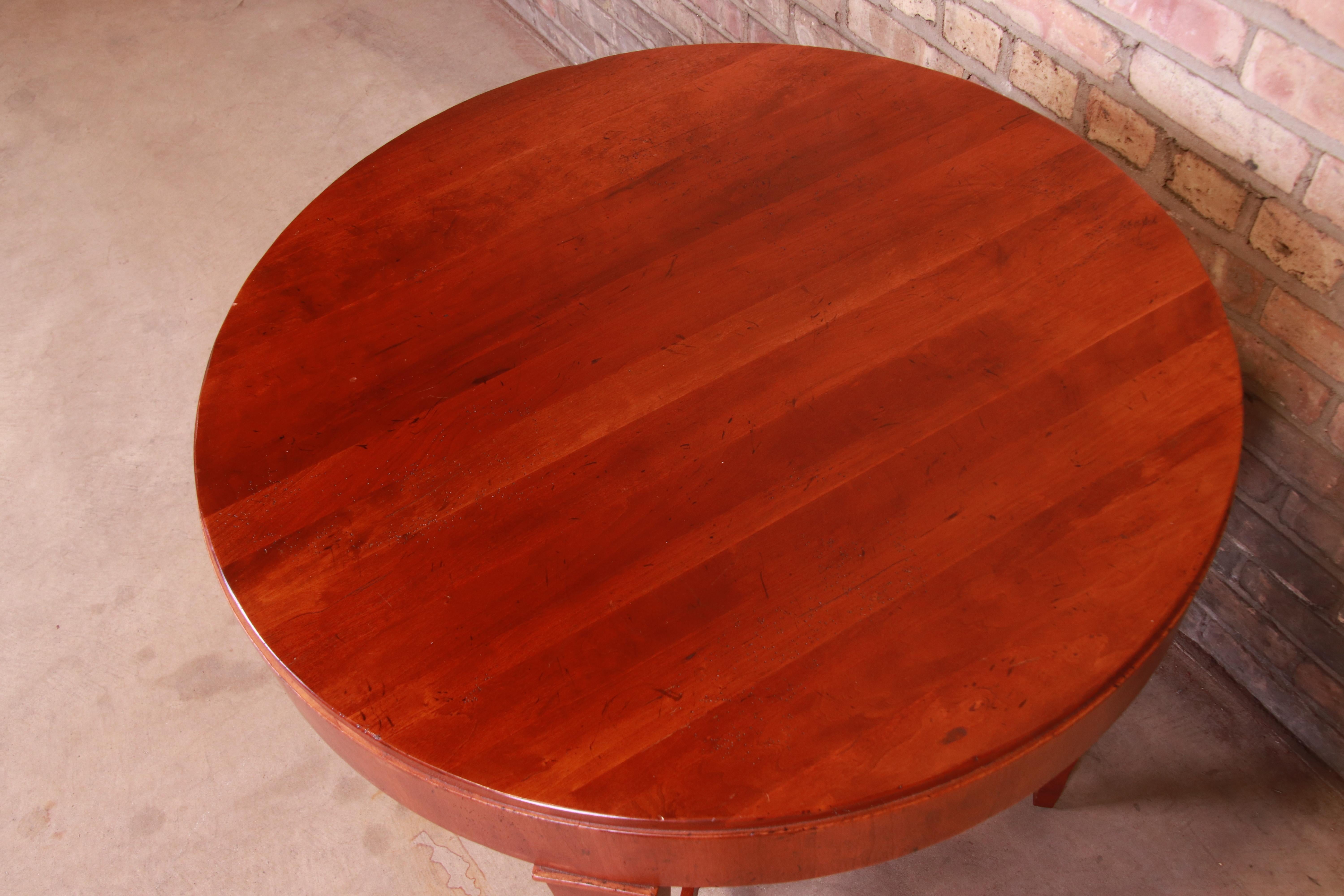 Baker Furniture Milling Road Cherrywood Tea Table or Occasional Side Table 3
