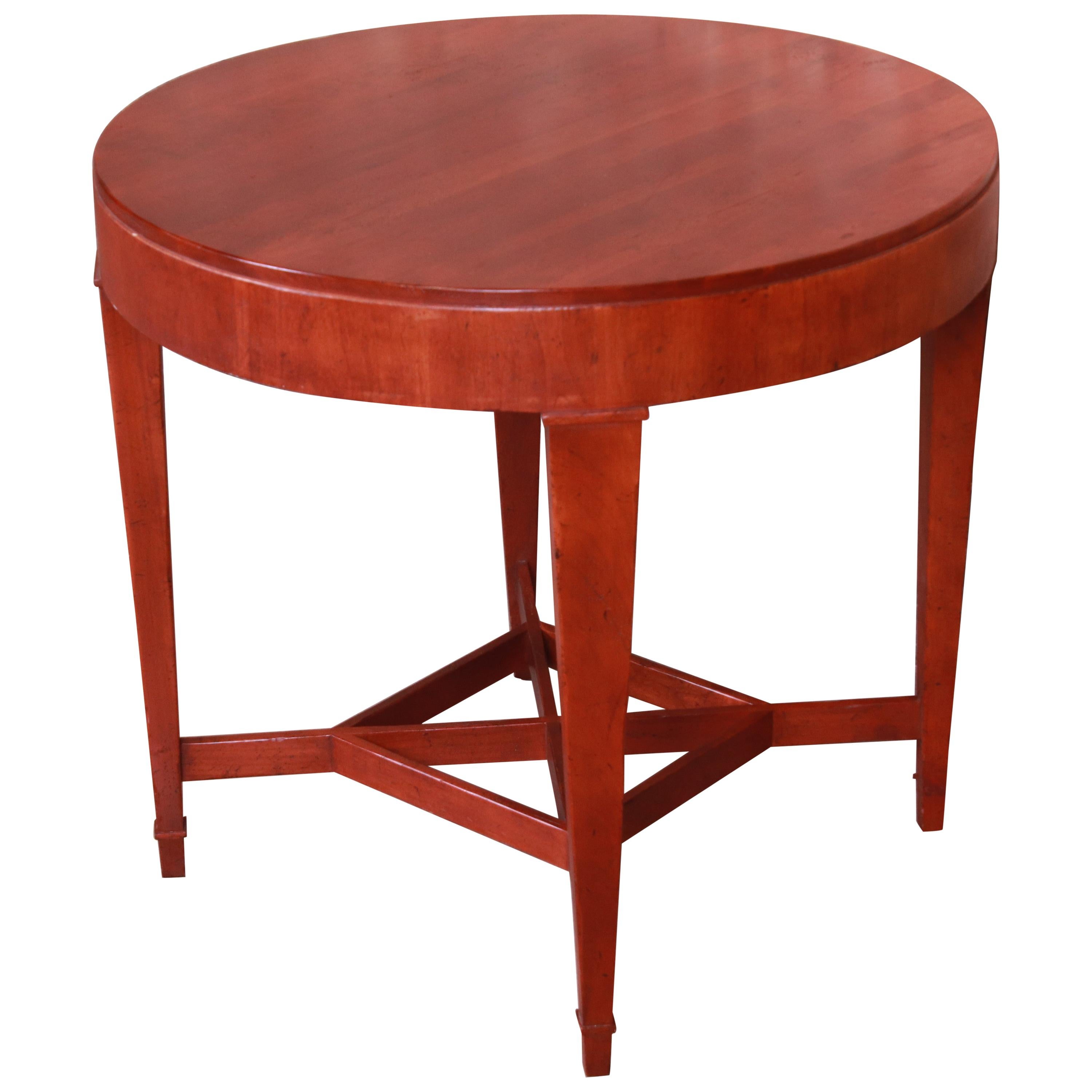 Baker Furniture Milling Road Cherrywood Tea Table or Occasional Side Table