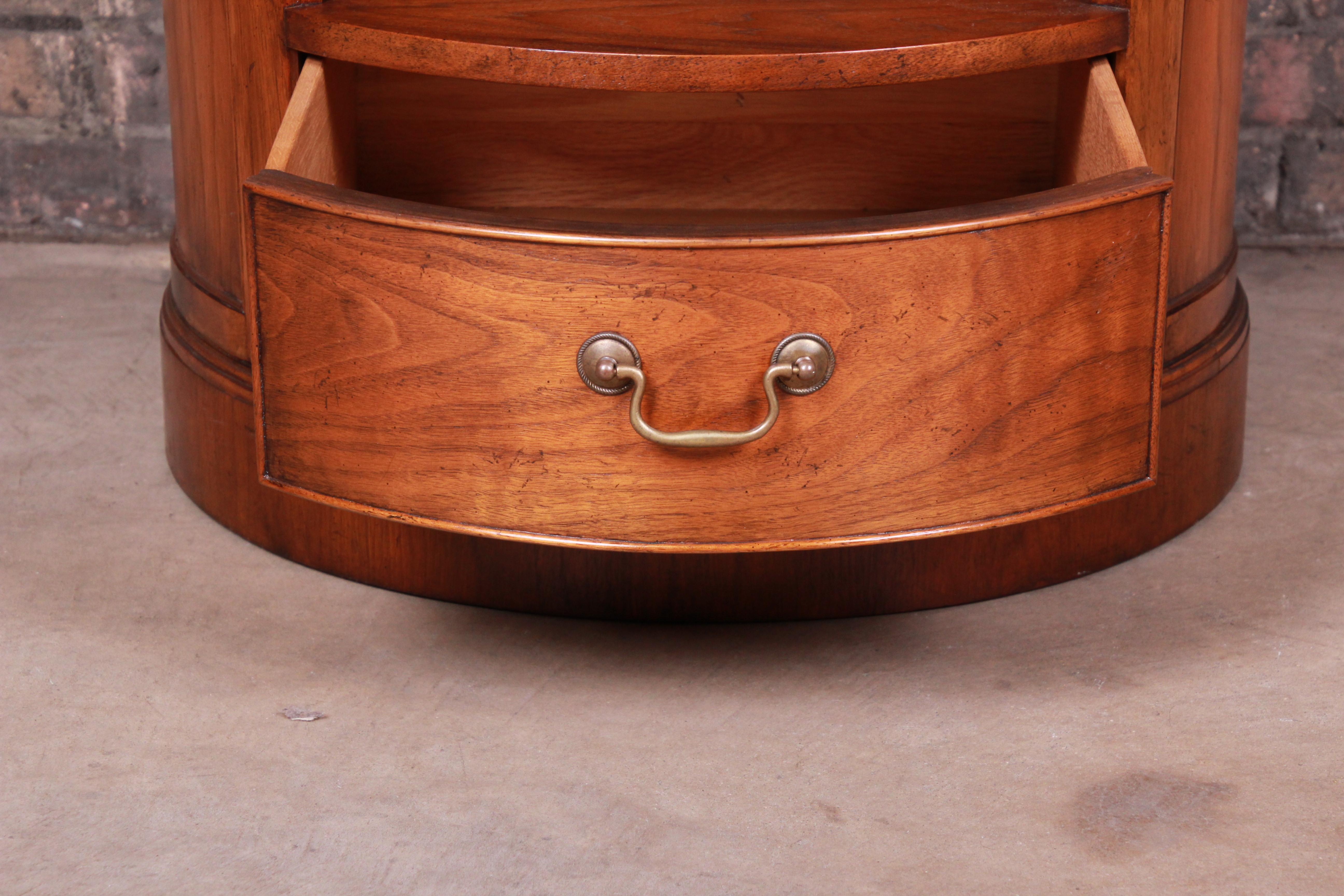 Baker Furniture Milling Road Collection Walnut Nightstand or Side Table 2
