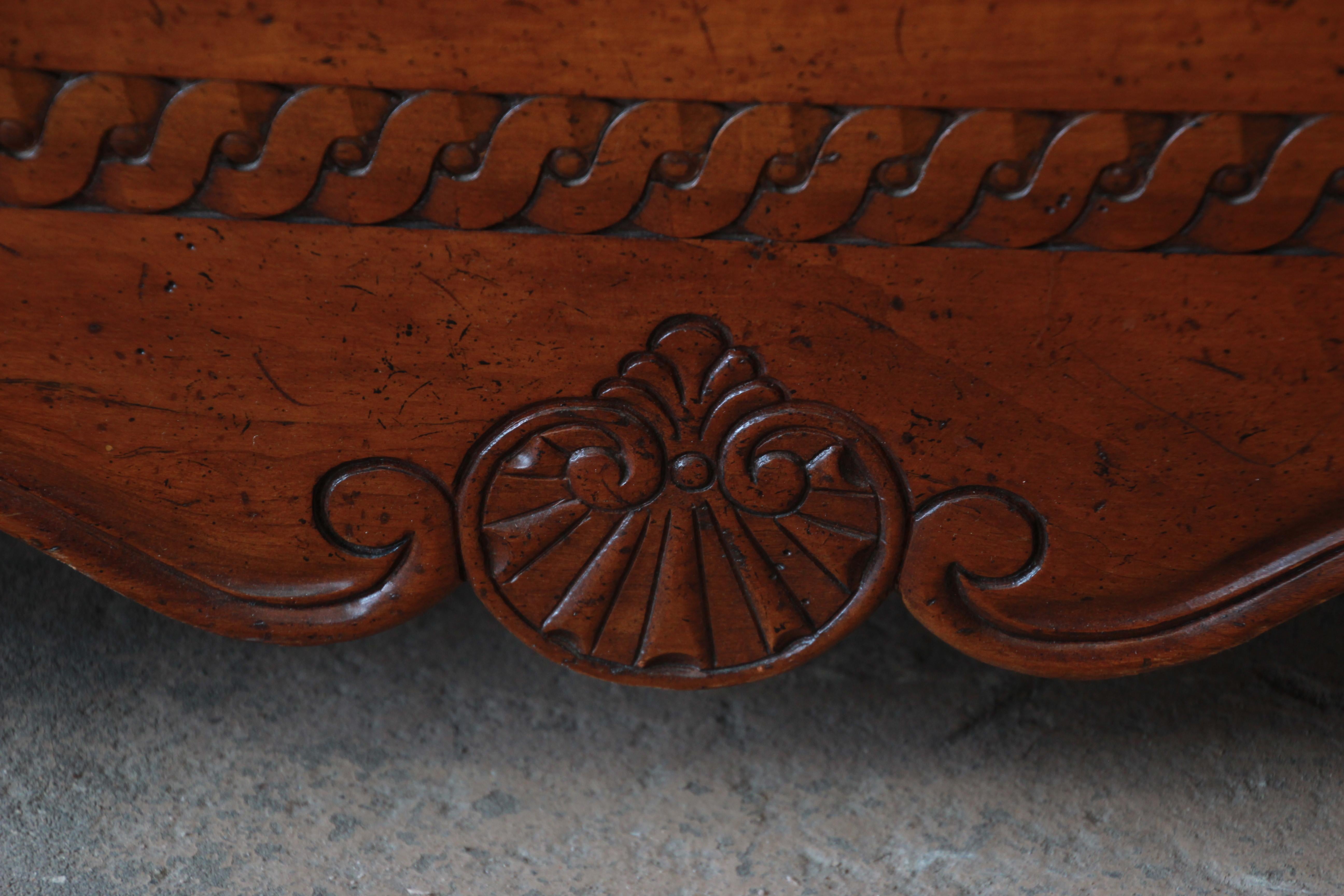 Baker Furniture Milling Road Country French Cherry Wood Armoire Dresser 3