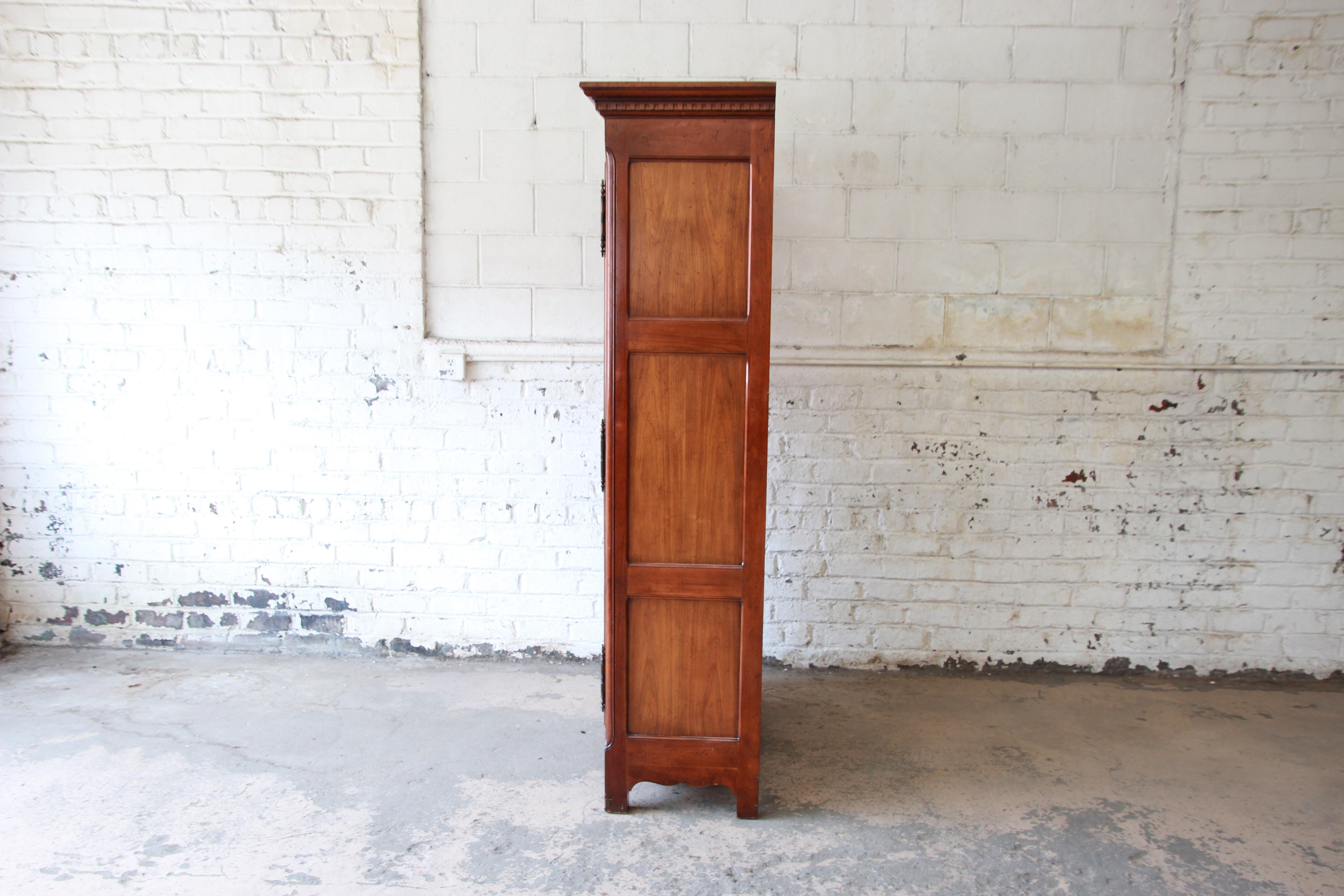 Baker Furniture Milling Road Country French Cherry Wood Armoire Dresser 4