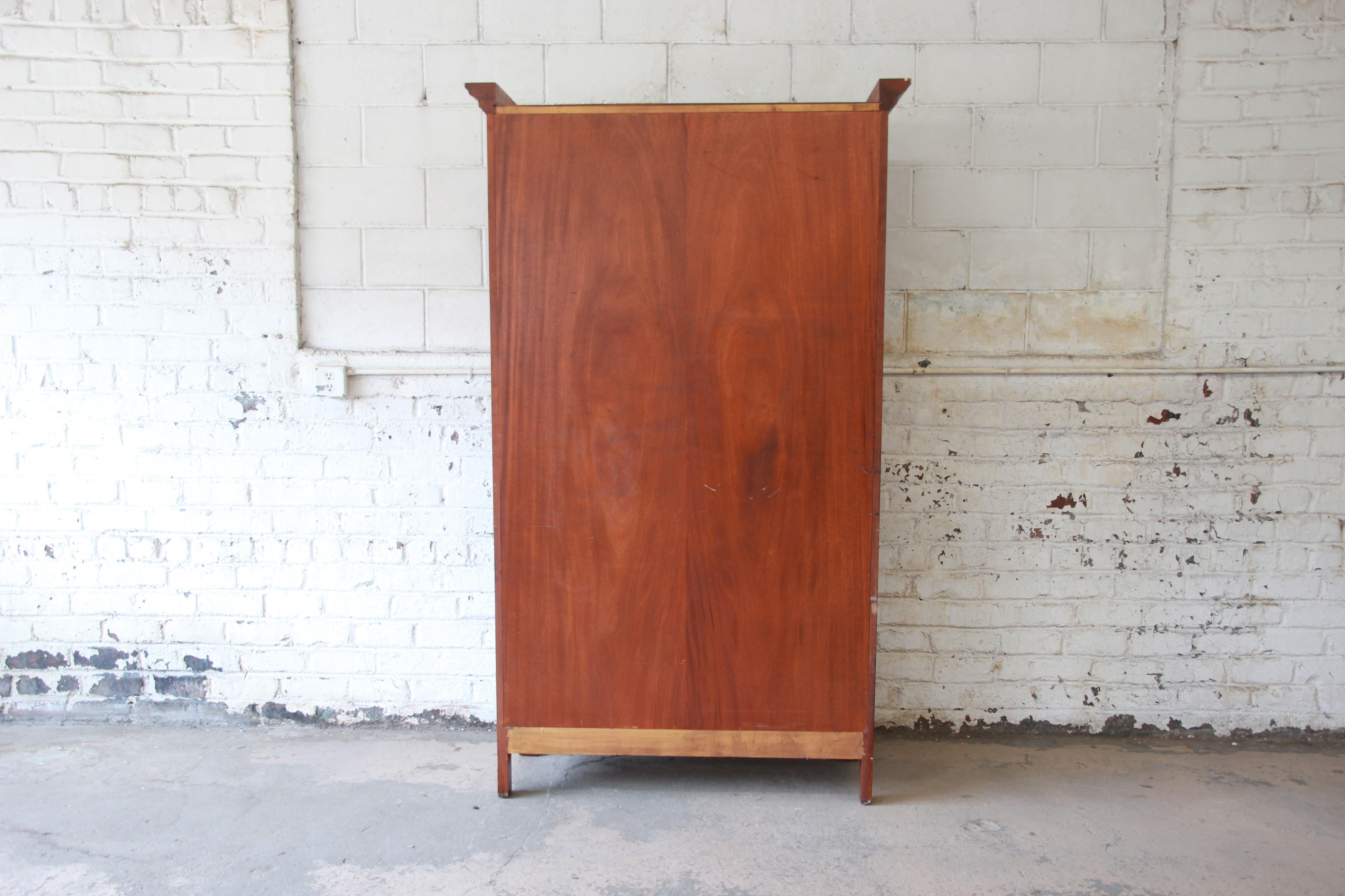 Baker Furniture Milling Road Country French Cherry Wood Armoire Dresser 5
