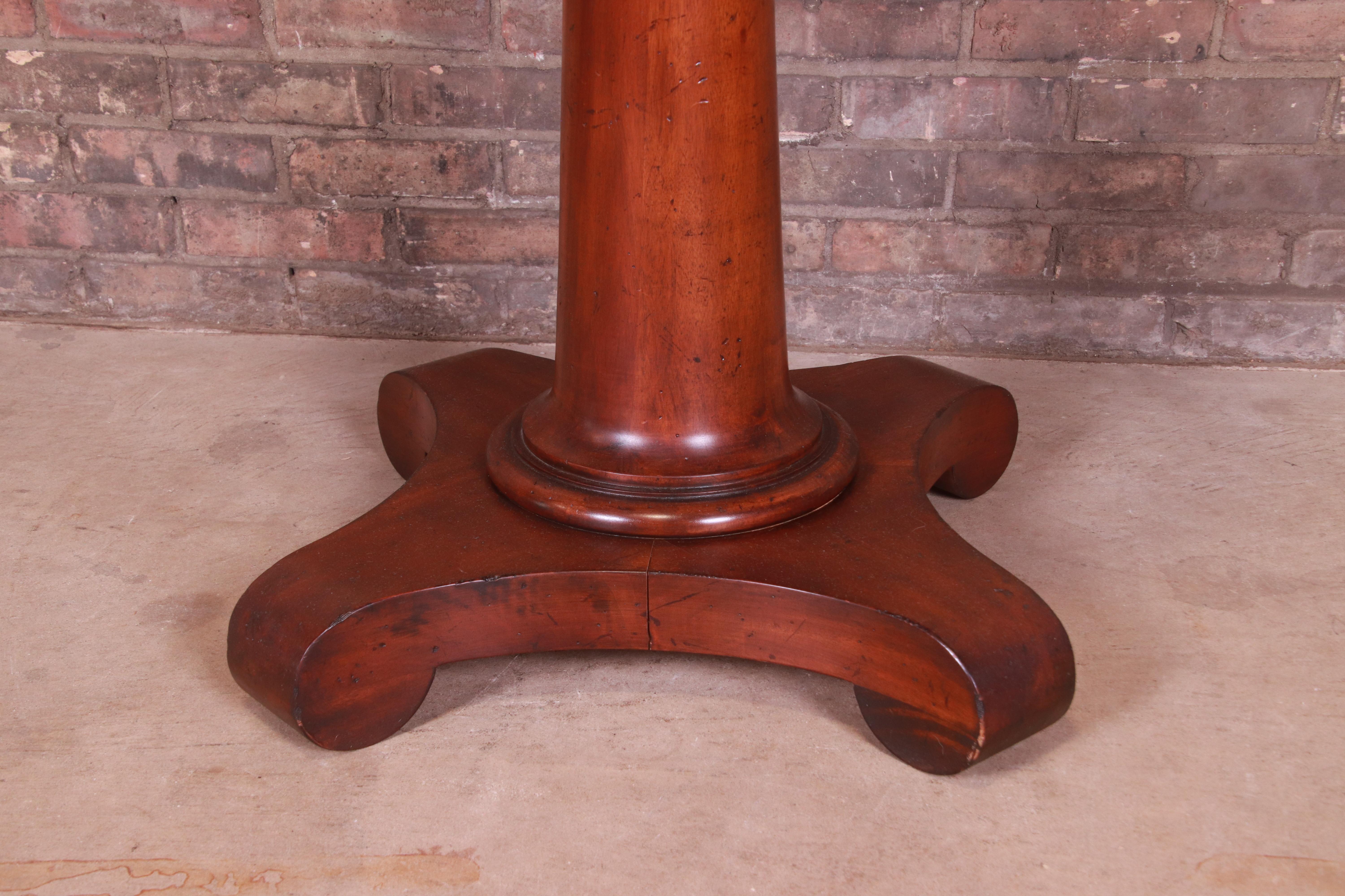 Baker Furniture Milling Road French Empire Mahogany Tea Table 6