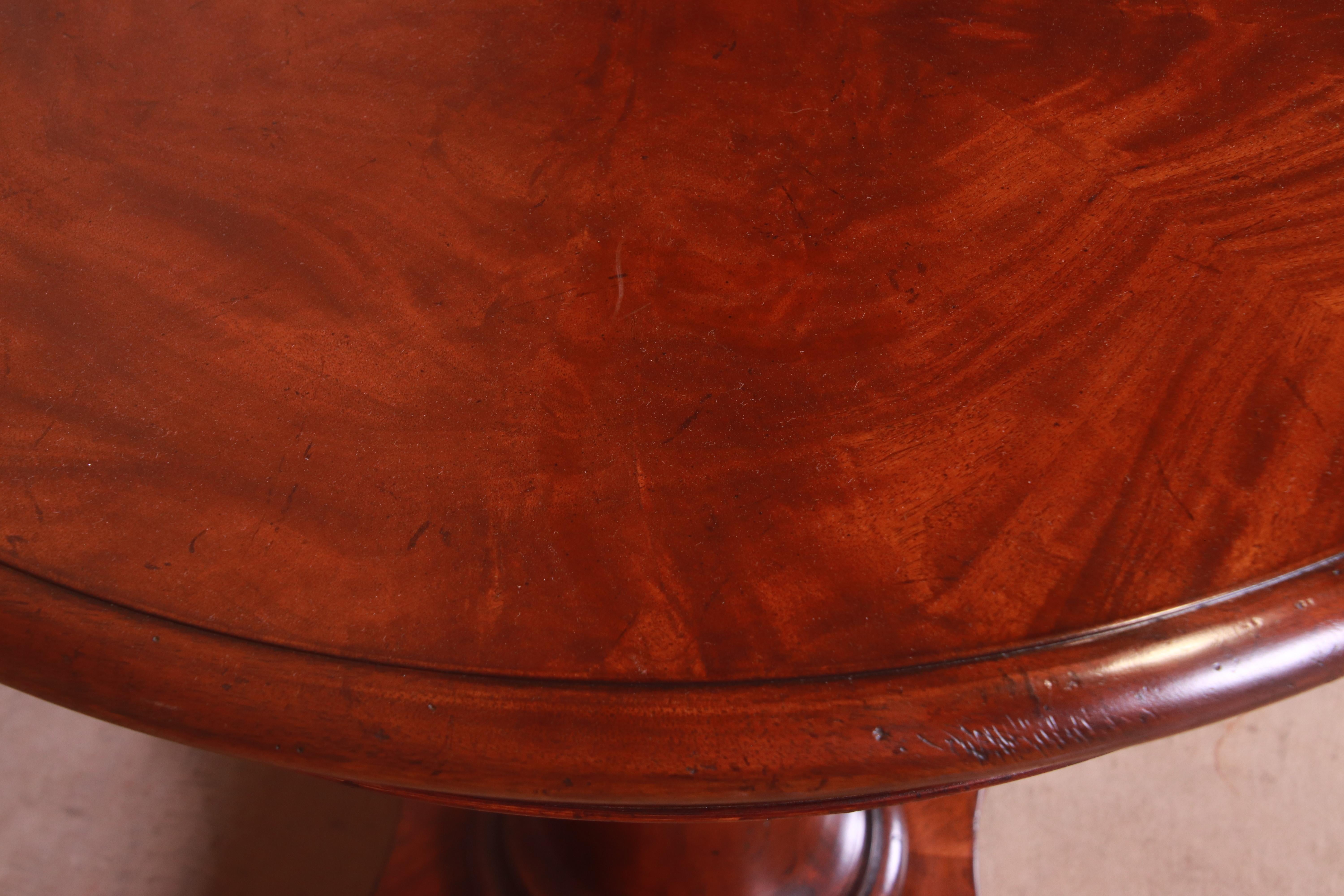 Baker Furniture Milling Road French Empire Mahogany Tea Table 5