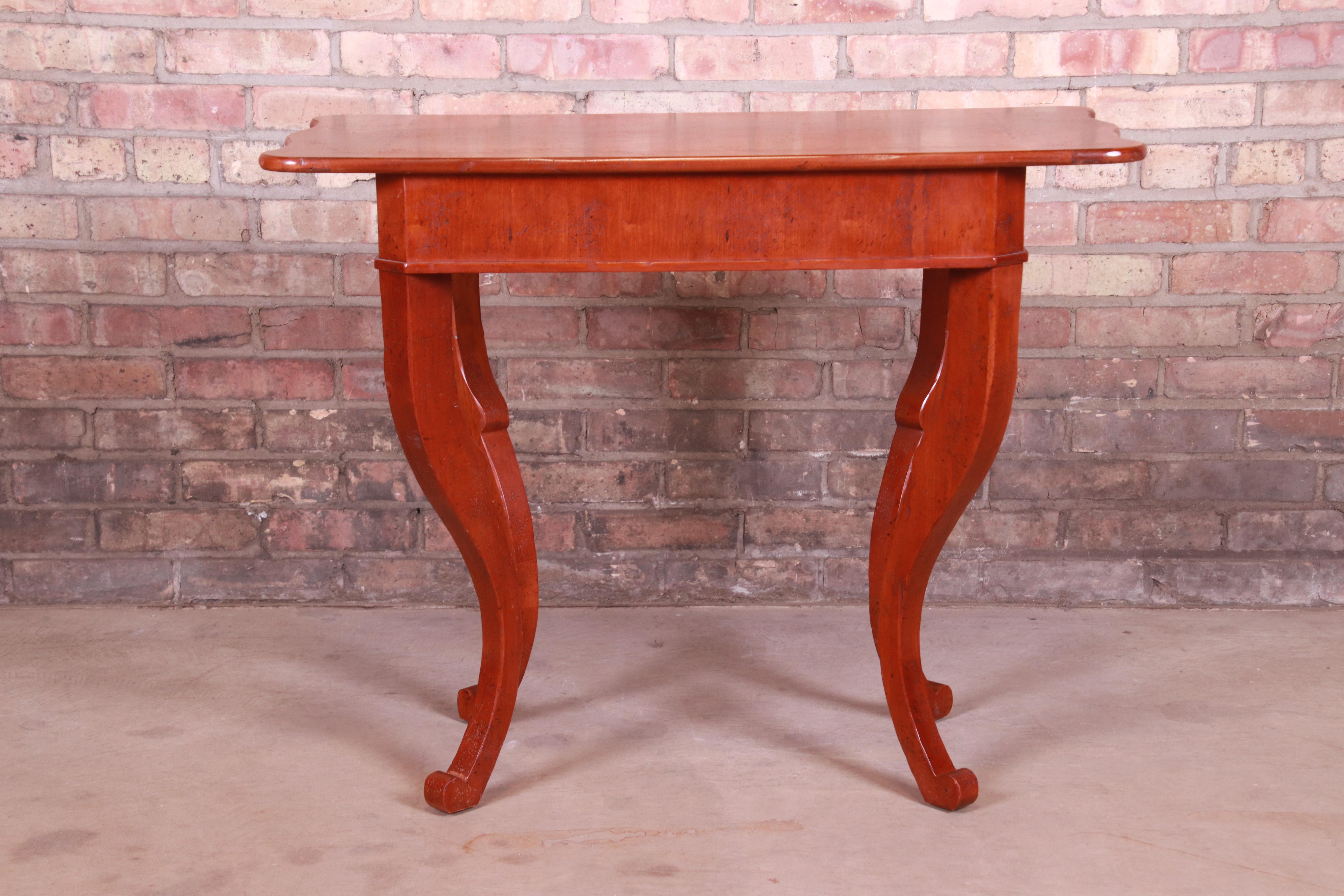 Baker Furniture Milling Road French Provincial Cherry Wood Tea Table 6