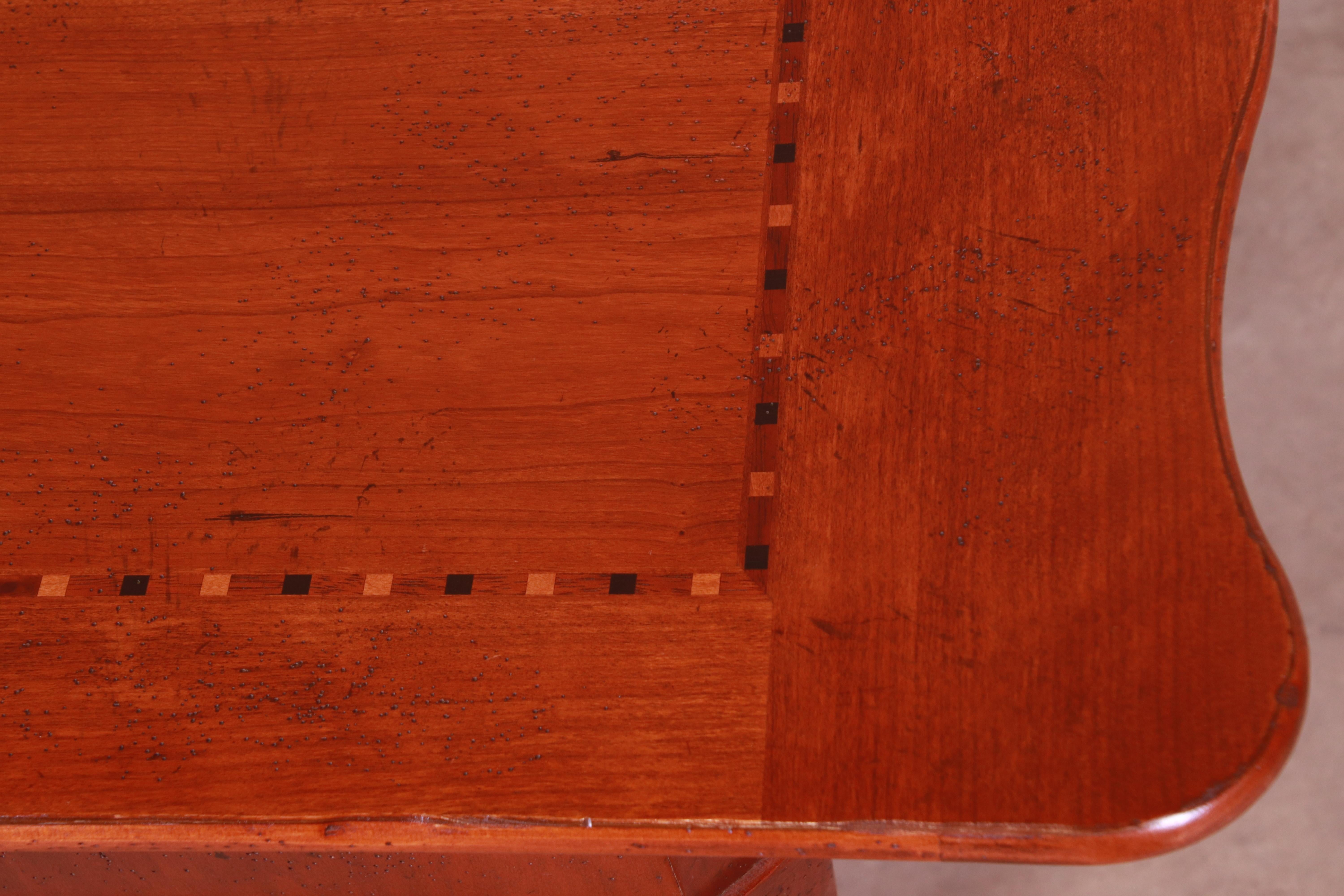 Baker Furniture Milling Road French Provincial Cherry Wood Tea Table 3