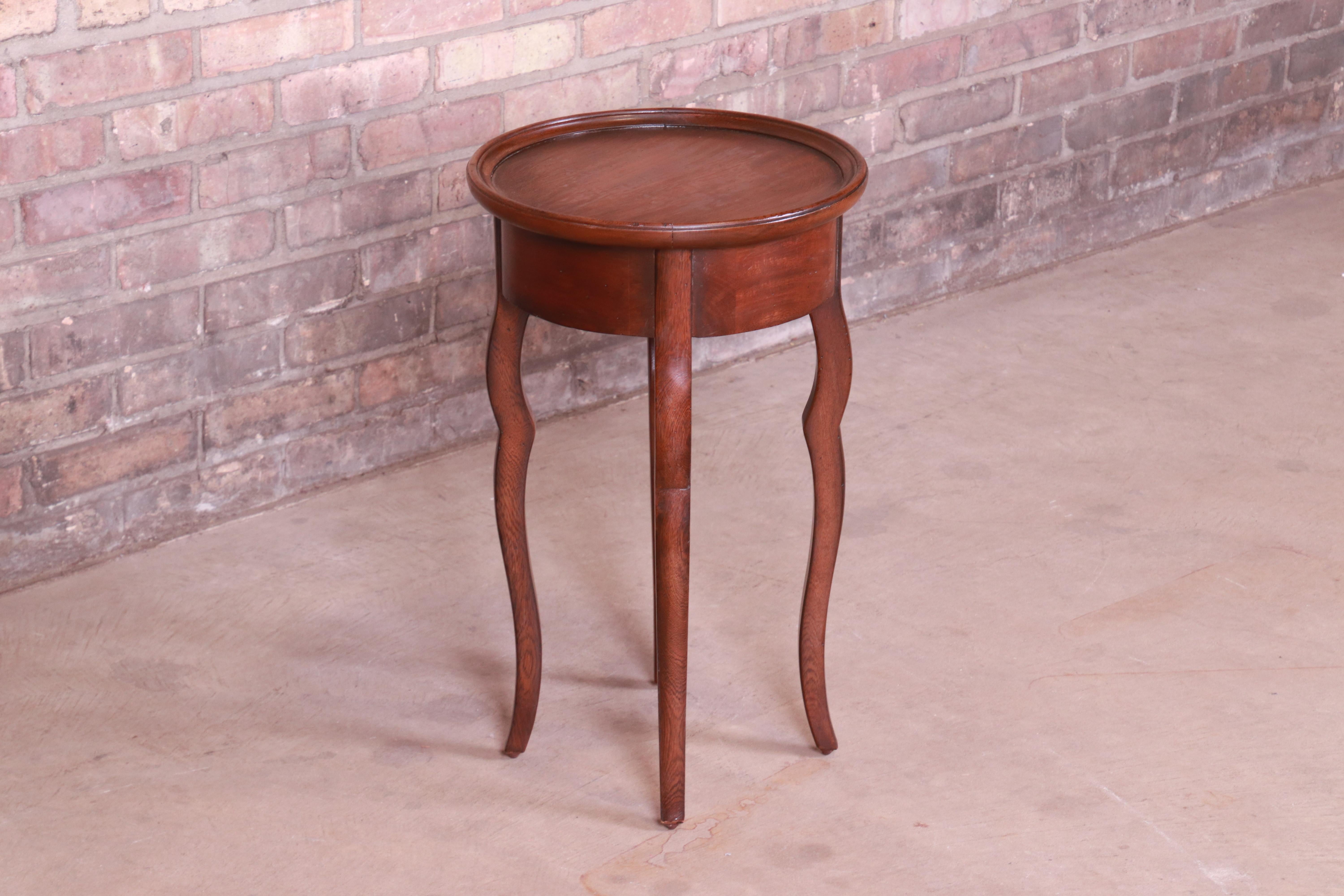 Colombian Baker Furniture Milling Road French Provincial Mahogany Side Table