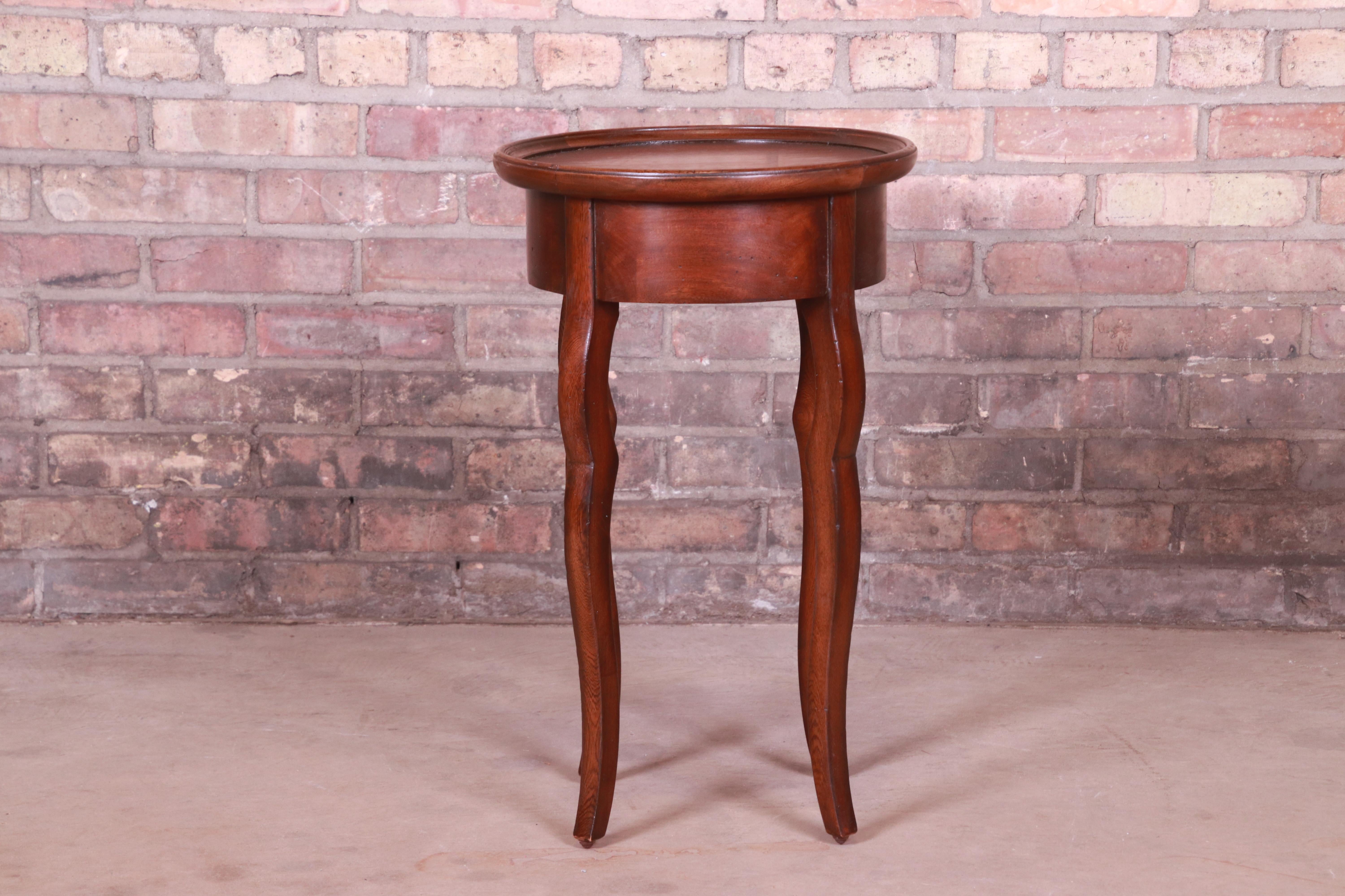 Baker Furniture Milling Road French Provincial Mahogany Side Table 1