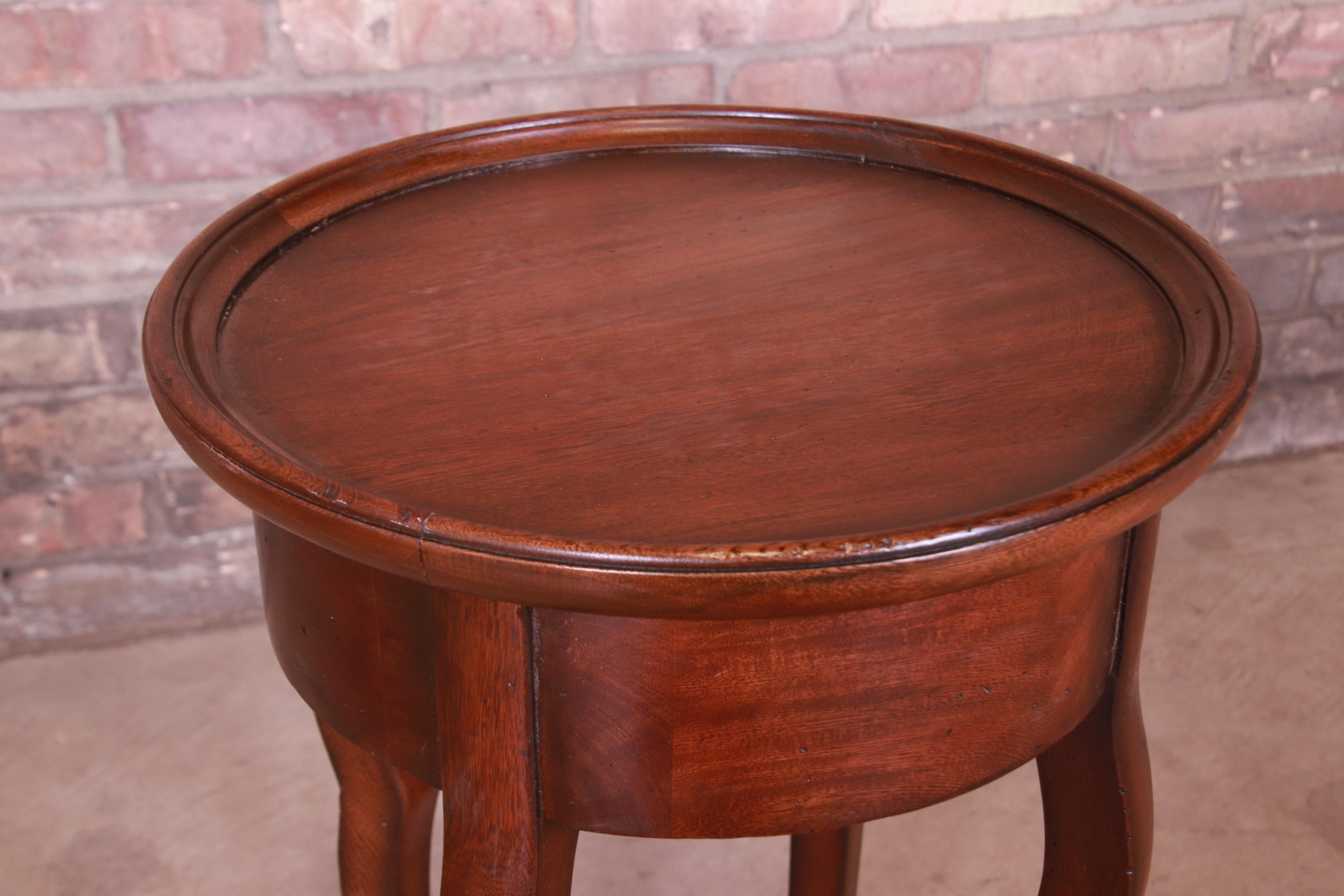 Baker Furniture Milling Road French Provincial Mahogany Side Table 1