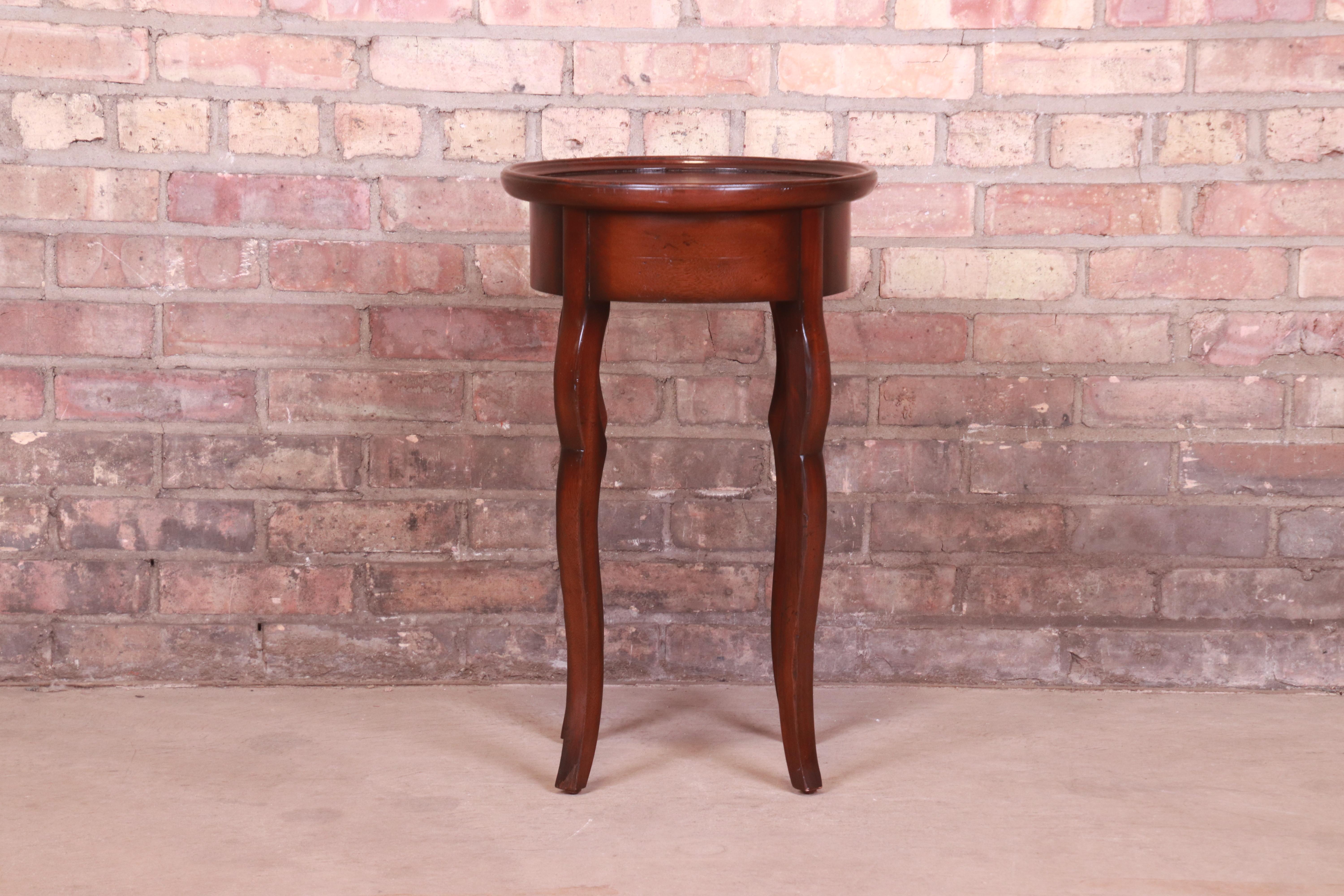 Baker Furniture Milling Road French Provincial Mahogany Side Table 2