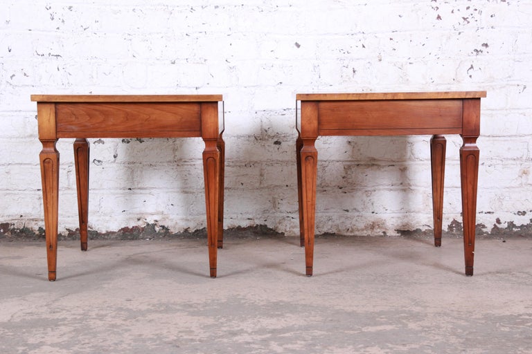 Baker Furniture Milling Road French Regency End Tables, Pair at 1stDibs