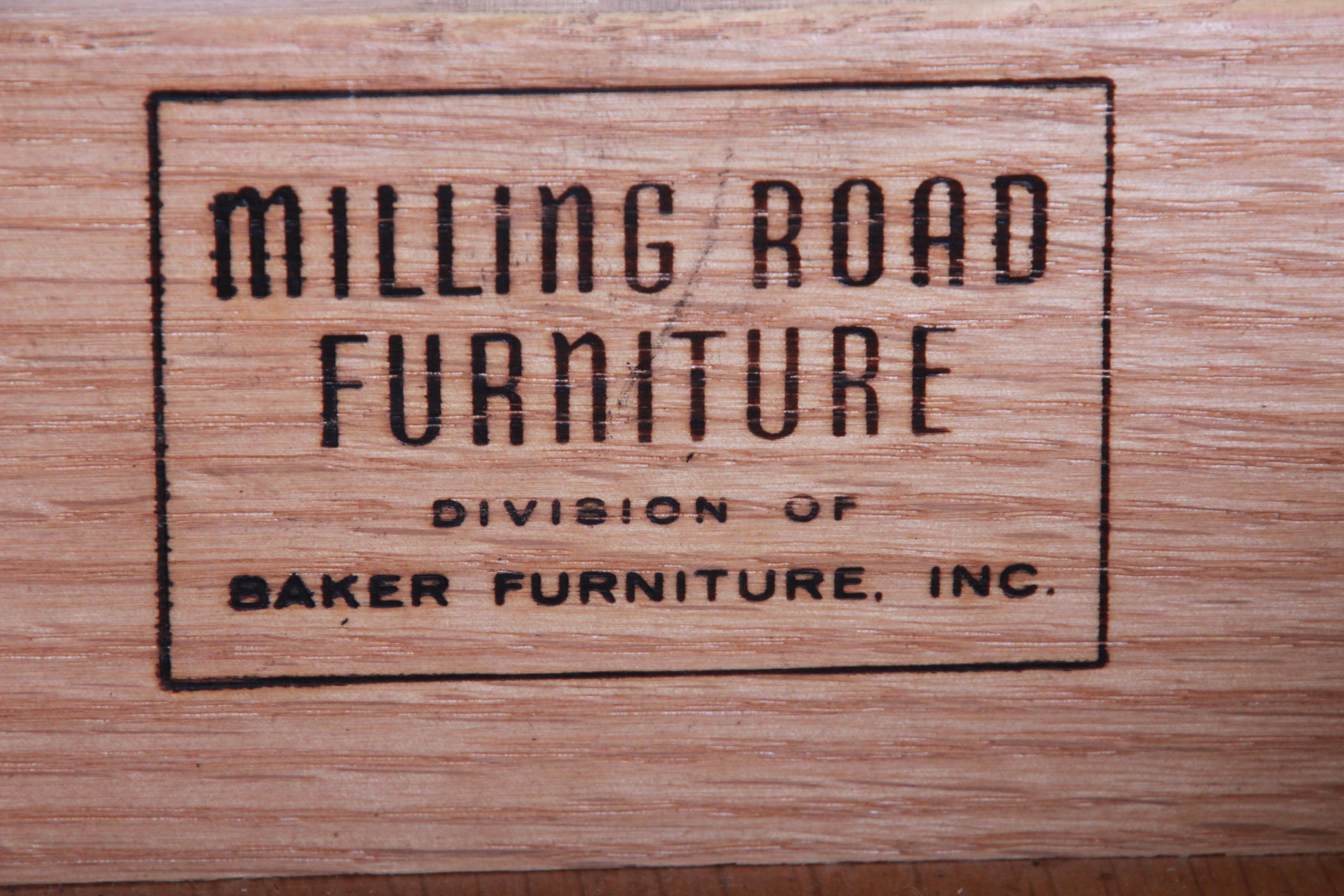 Baker Furniture Milling Road French Regency End Tables, Pair 1