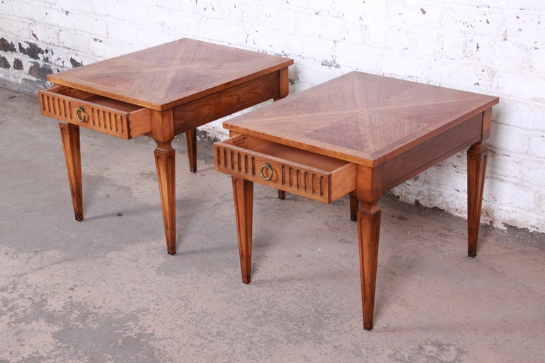 Baker Furniture Milling Road French Regency End Tables, Pair at 1stDibs
