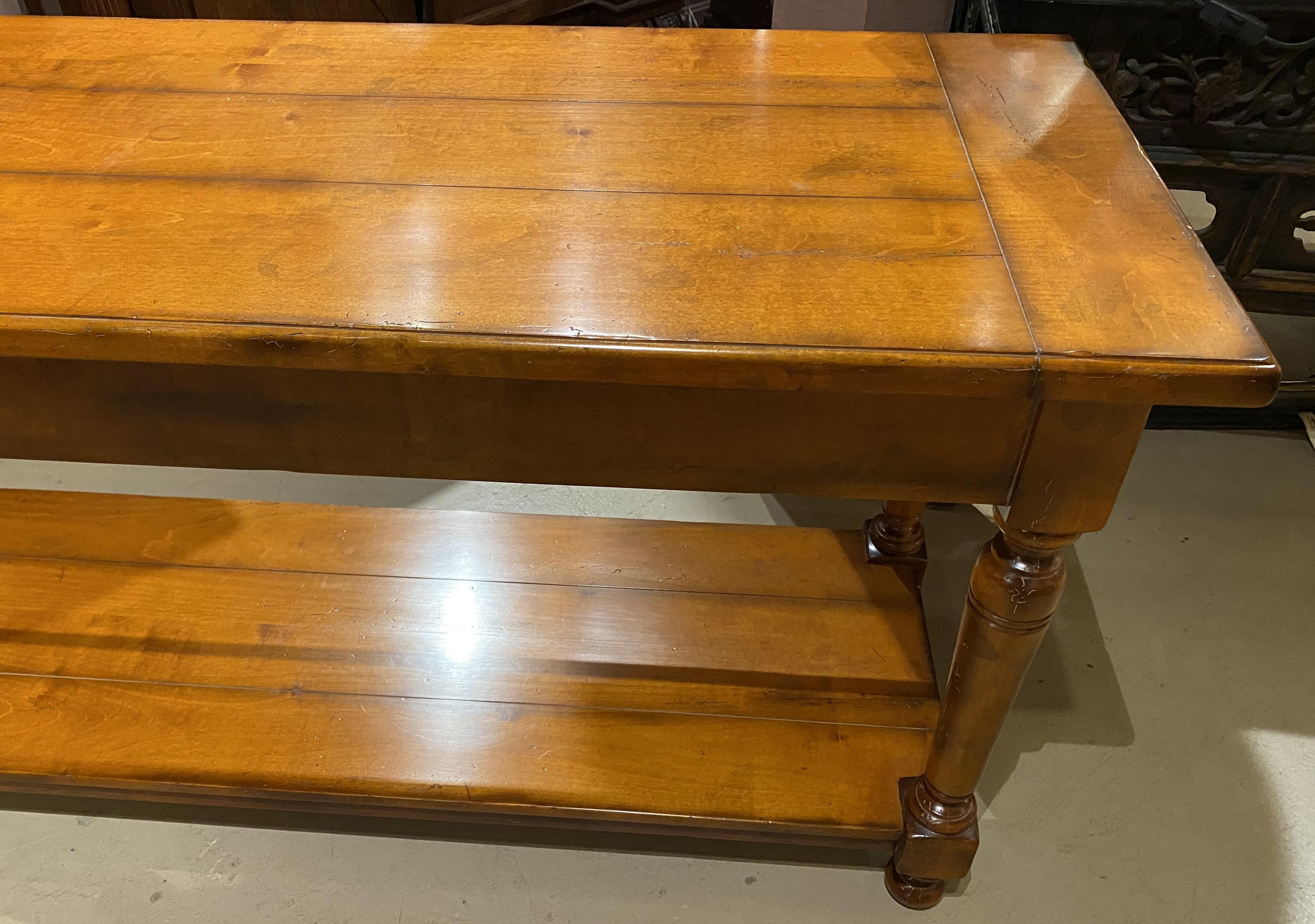 Americano Console a un cassetto in stile francese di Baker Furniture Milling Road in vendita