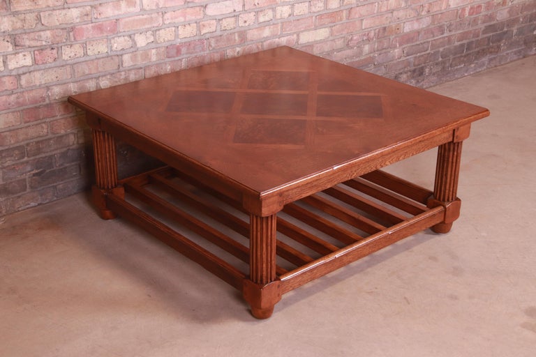 Baker Furniture Milling Road Italian Provincial Coffee Table, Newly