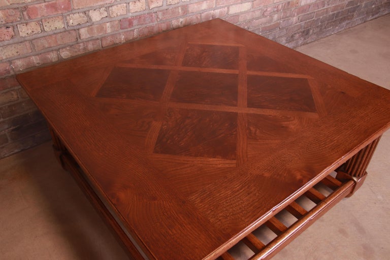 Baker Furniture Milling Road Italian Provincial Coffee Table, Newly