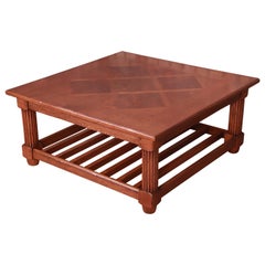 Baker Furniture Milling Road Italian Provincial Coffee Table, Newly Refinished