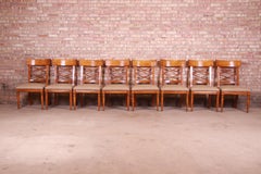 Baker Furniture Milling Road Italian Provincial Dining Chairs, Set of Eight