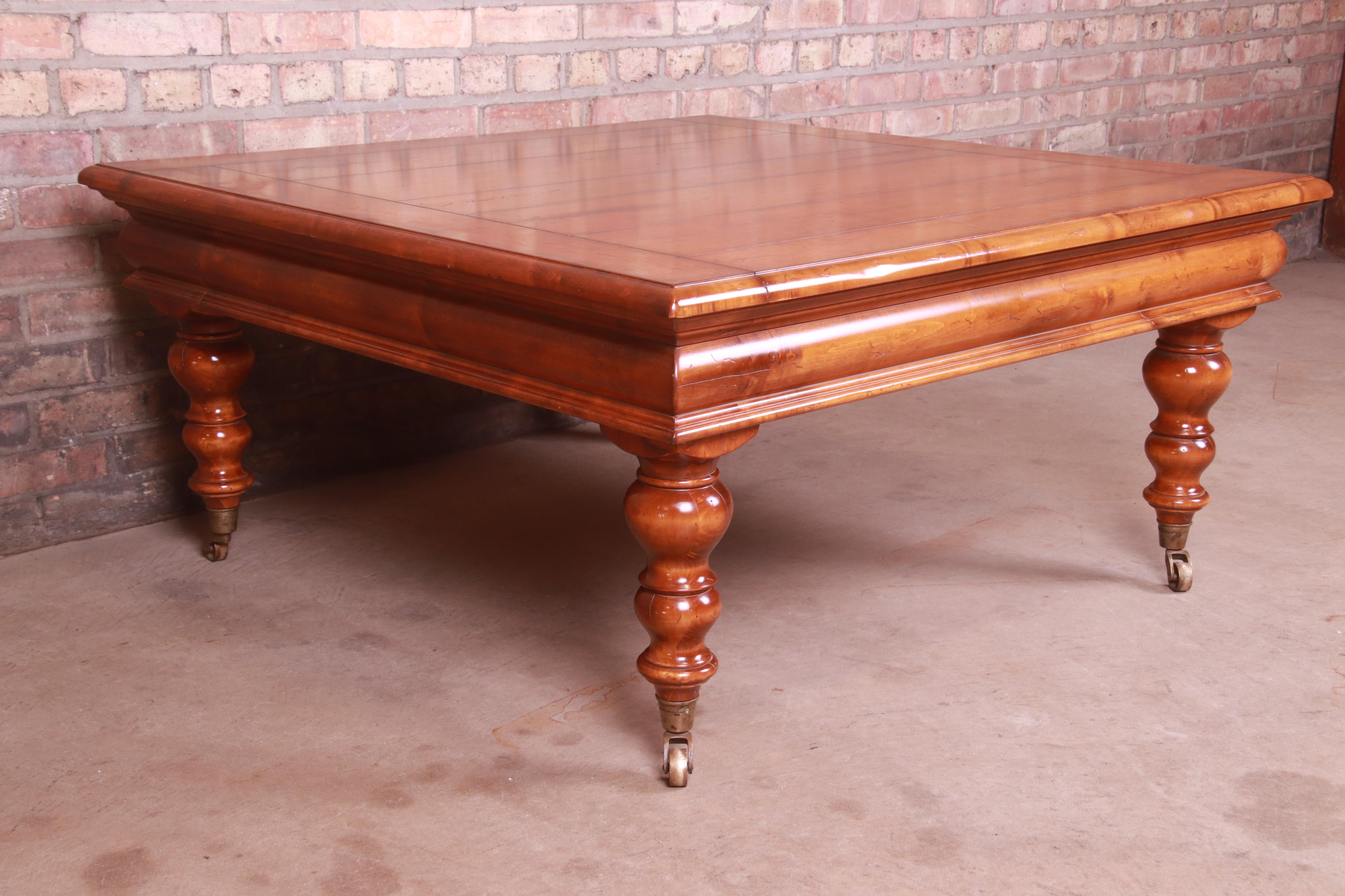 French Provincial Baker Furniture Milling Road Italian Provincial Maple Coffee Table
