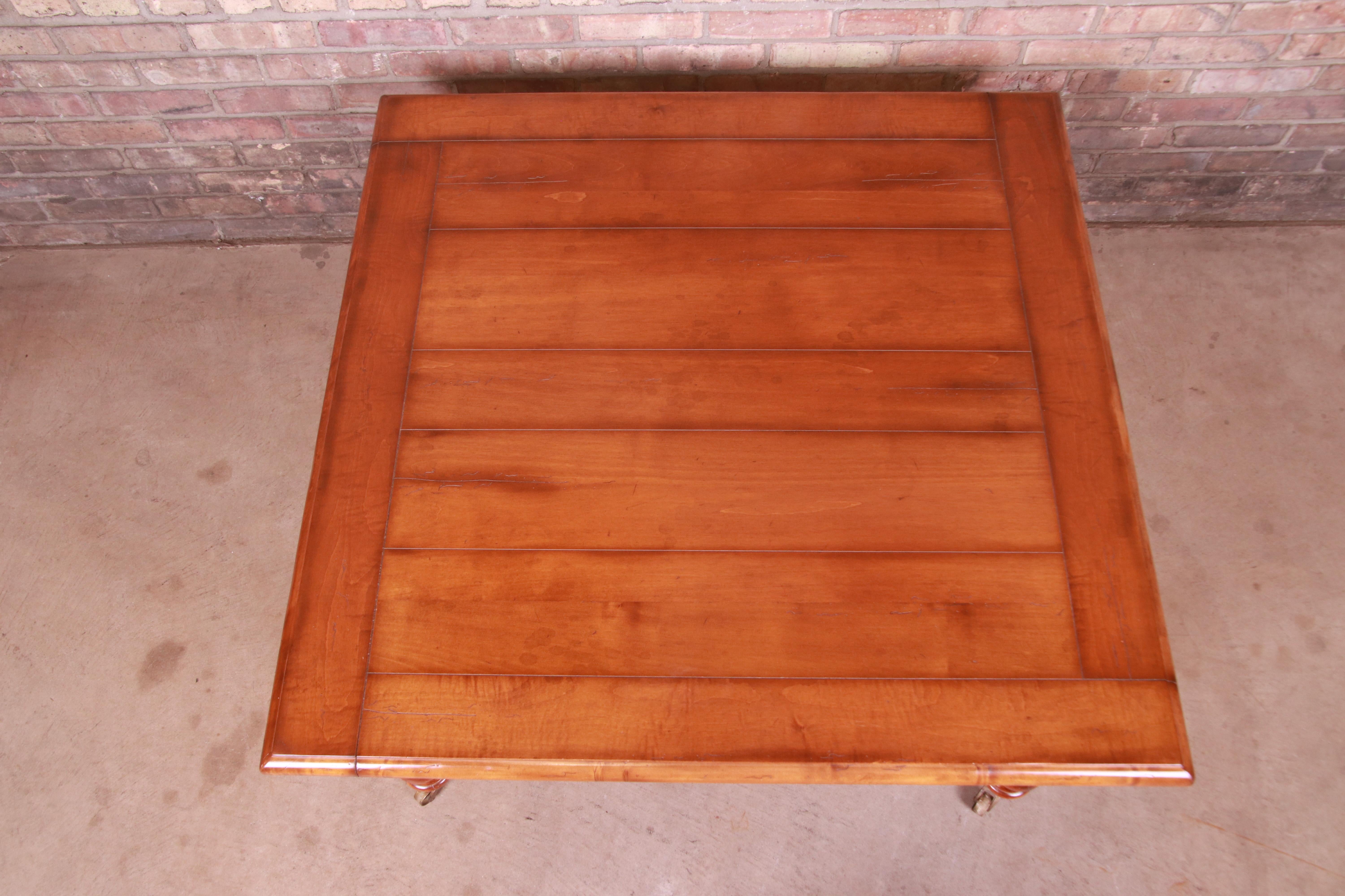 Baker Furniture Milling Road Italian Provincial Maple Coffee Table 2