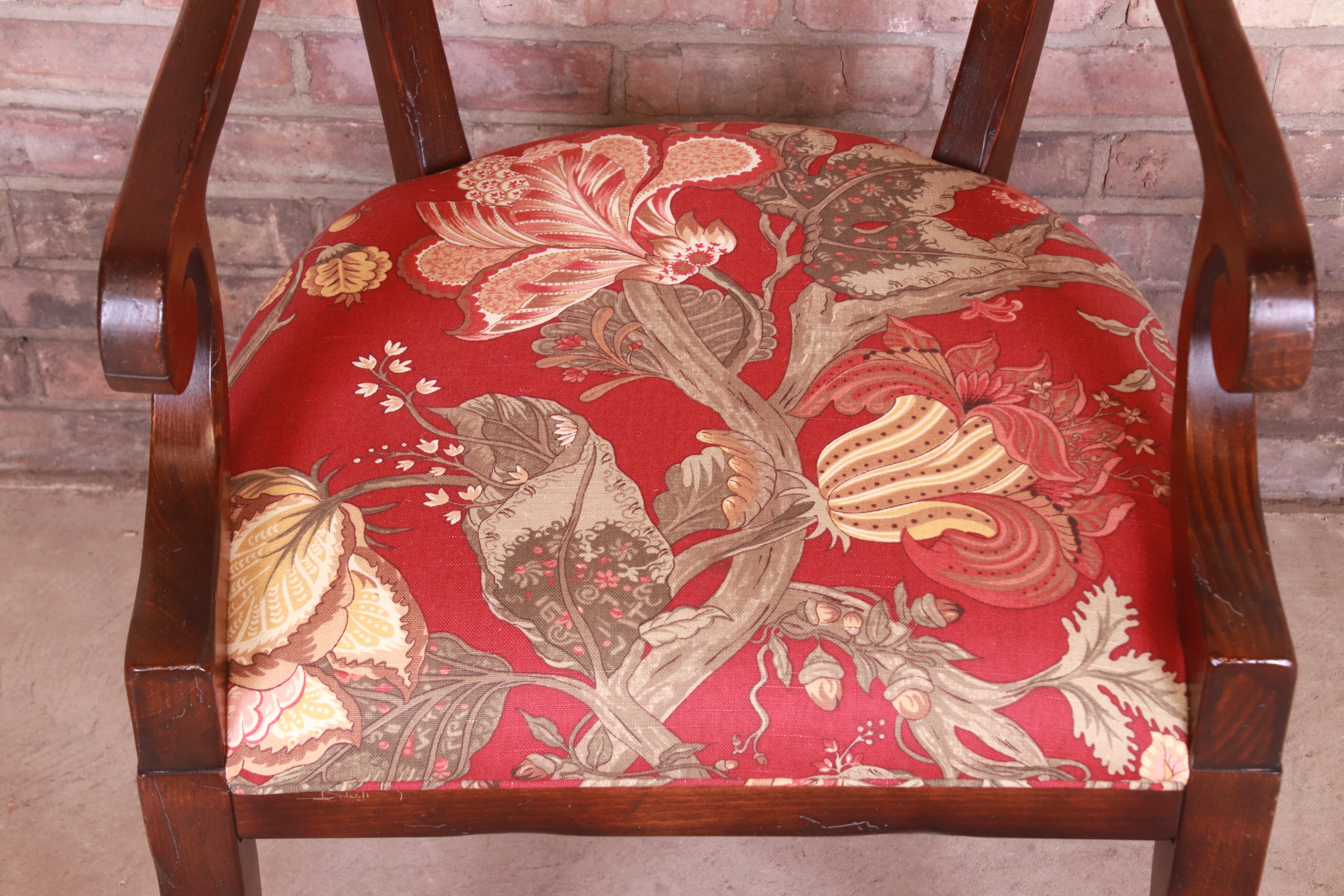 Baker Furniture Milling Road Italian Regency Armchairs, Pair 6