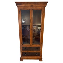 Baker Furniture Milling Road Maple & Glass Bookcase Cabinet