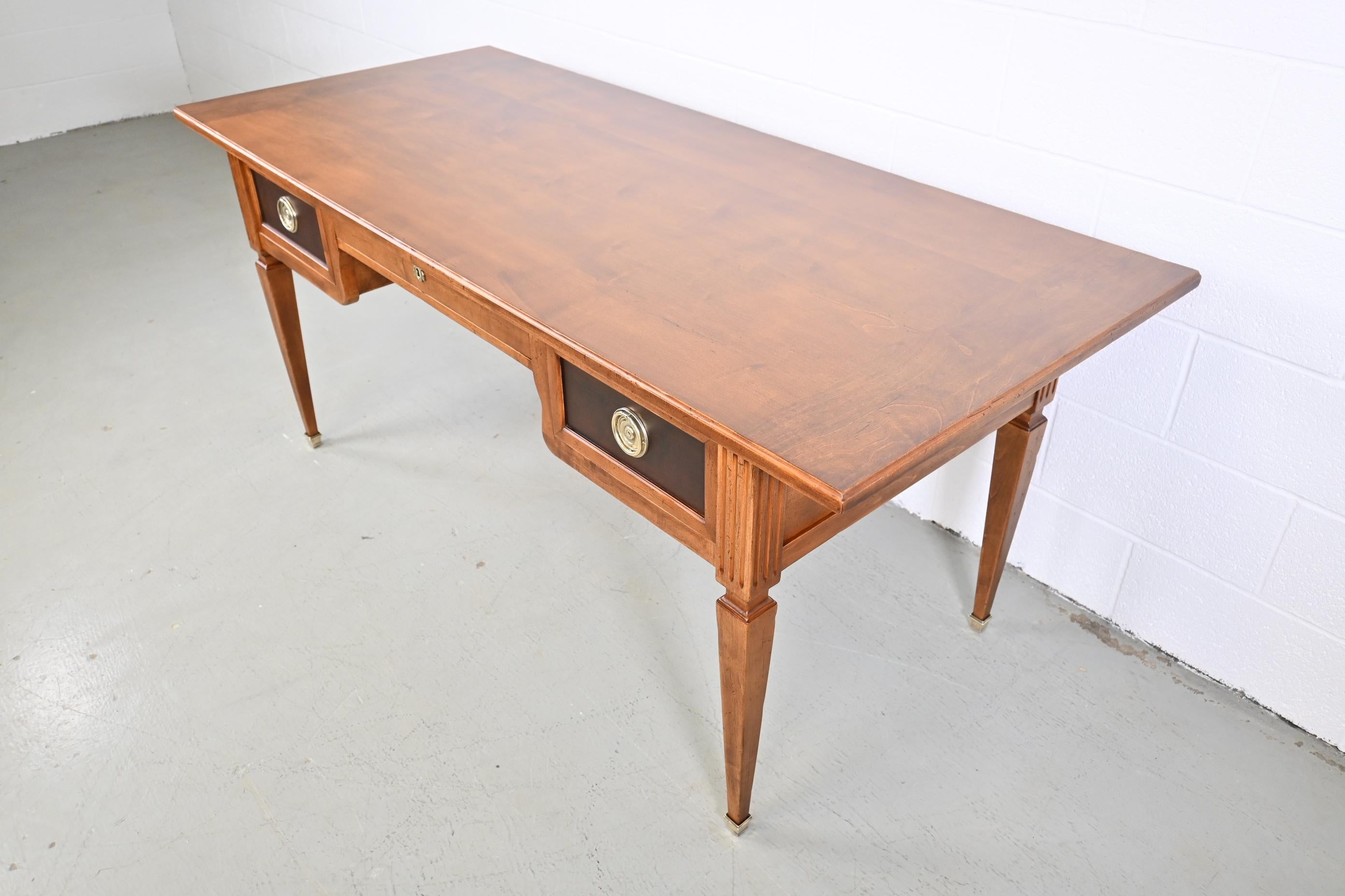 Italian Baker Furniture Milling Road Maple Writing Desk