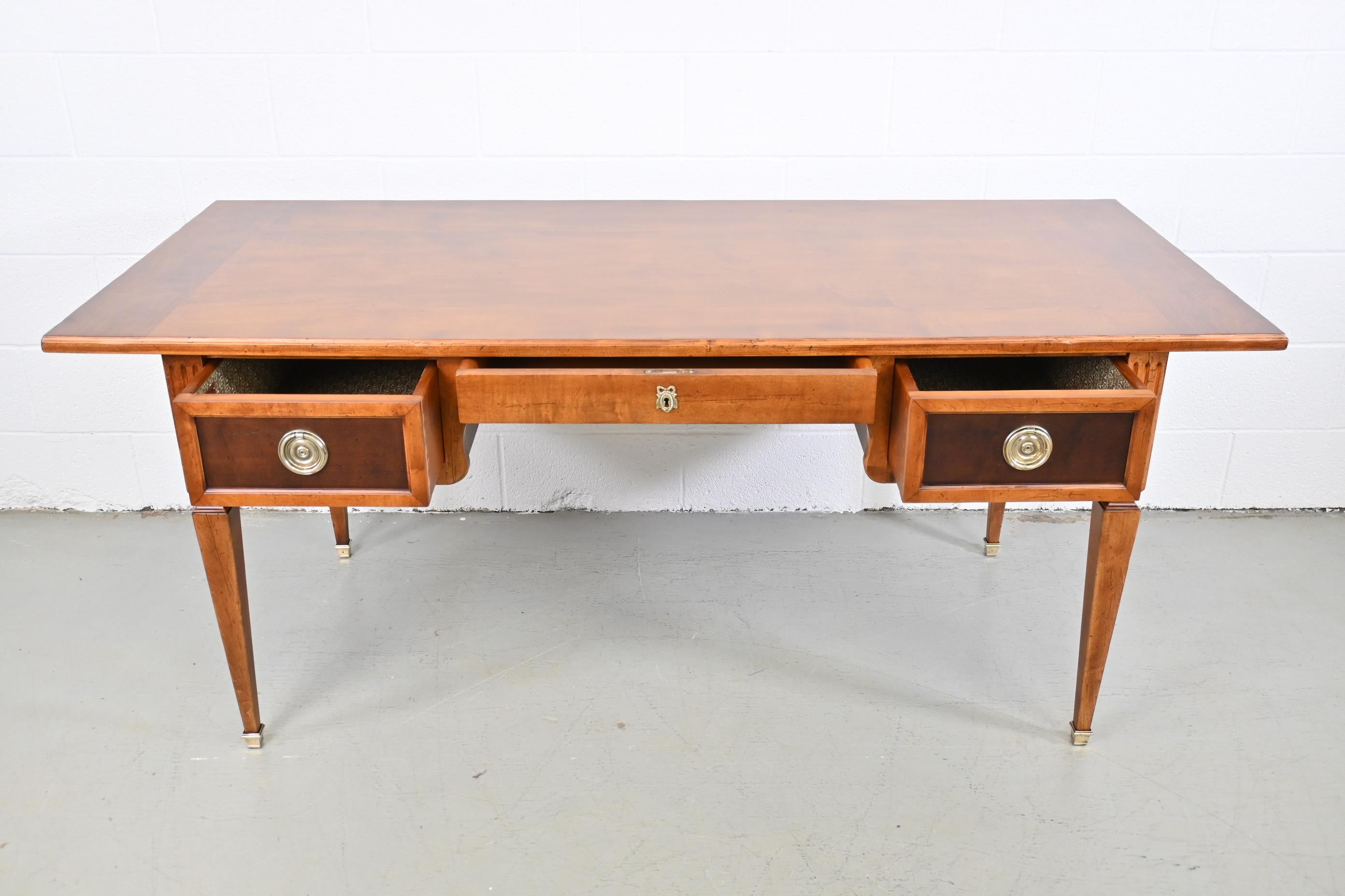 Late 20th Century Baker Furniture Milling Road Maple Writing Desk